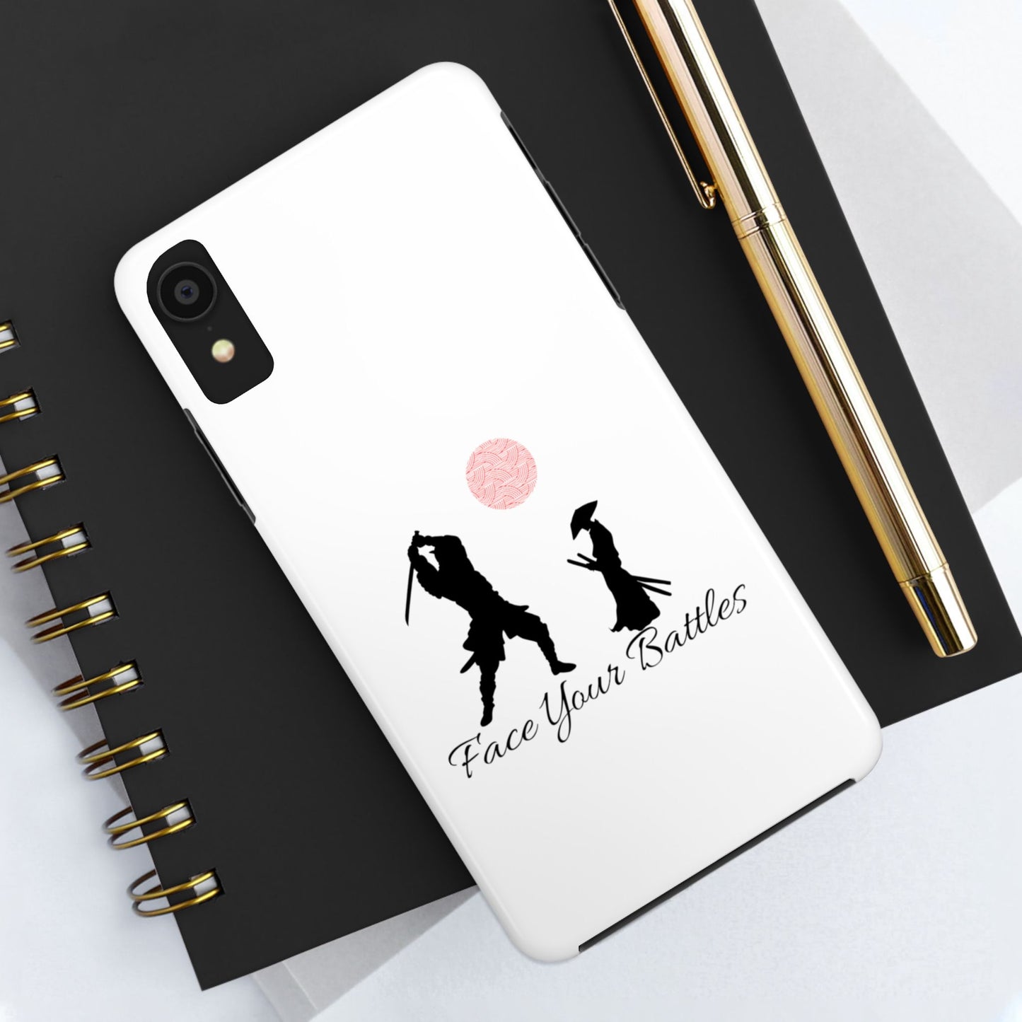 Phone case- Face Your Battles Tough Phone Case - Durable Protection