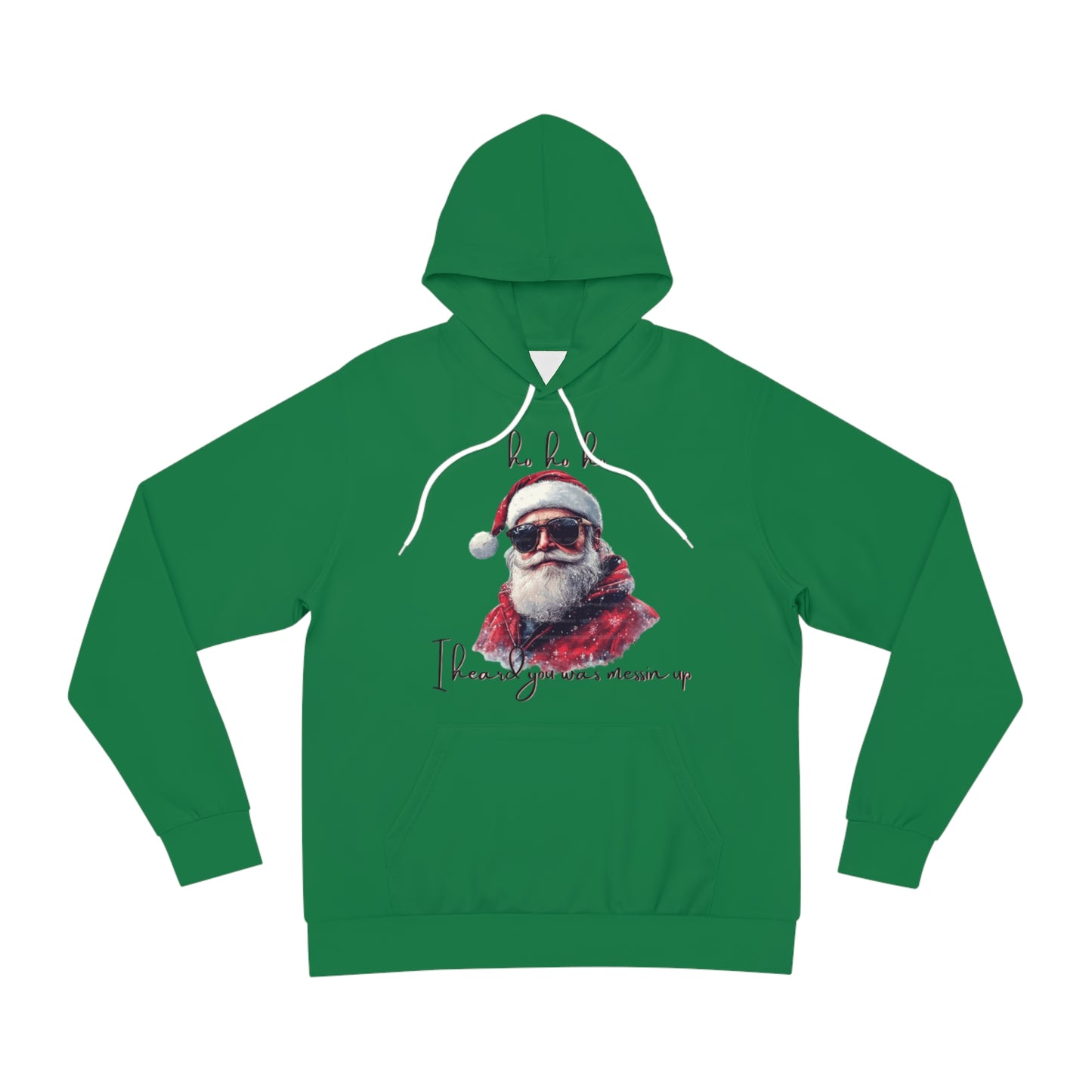 Evergreen Mischief Hoodie for Men – Santa’s Naughty List Warning Holiday Wear