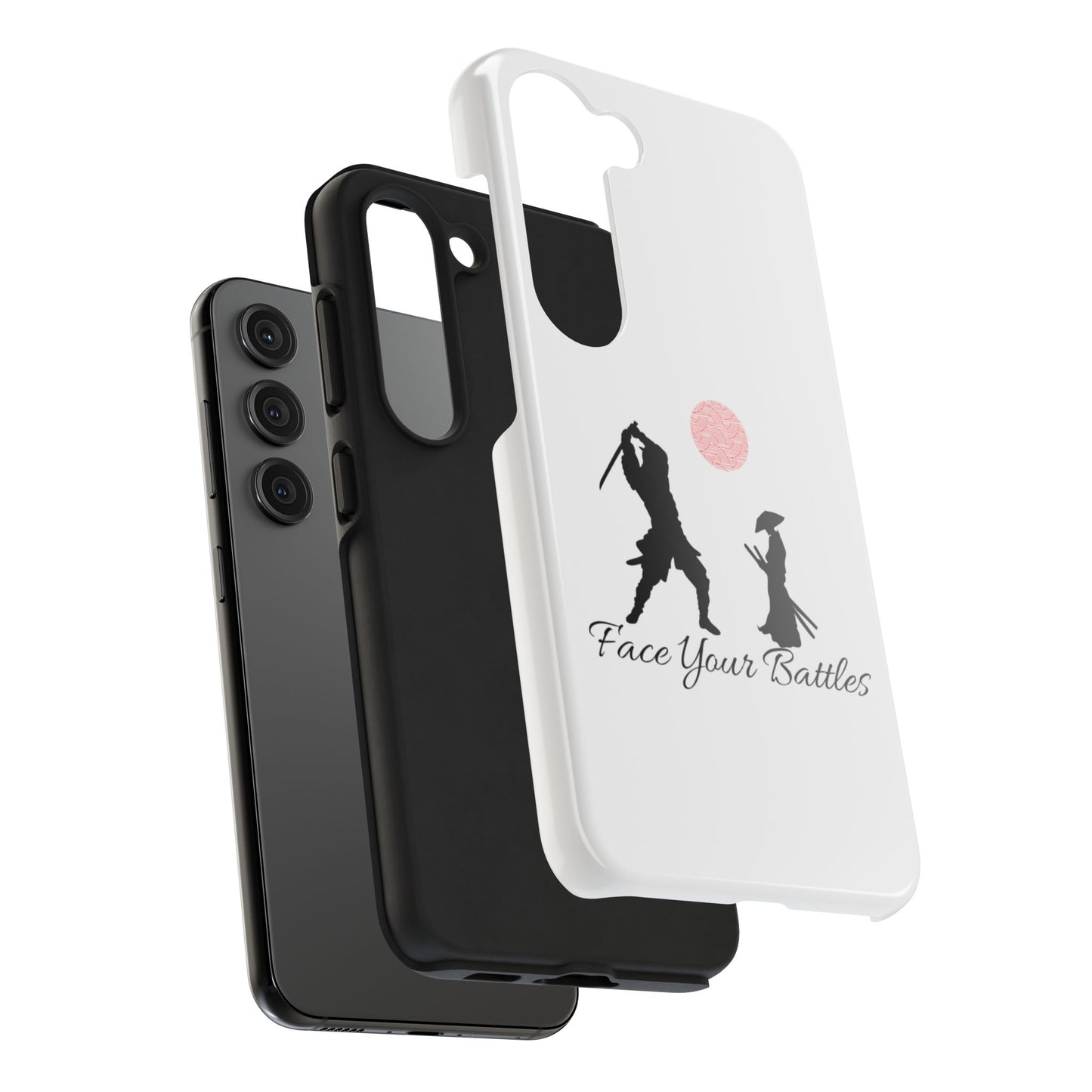 Phone case- Face Your Battles Tough Phone Case - Durable Protection
