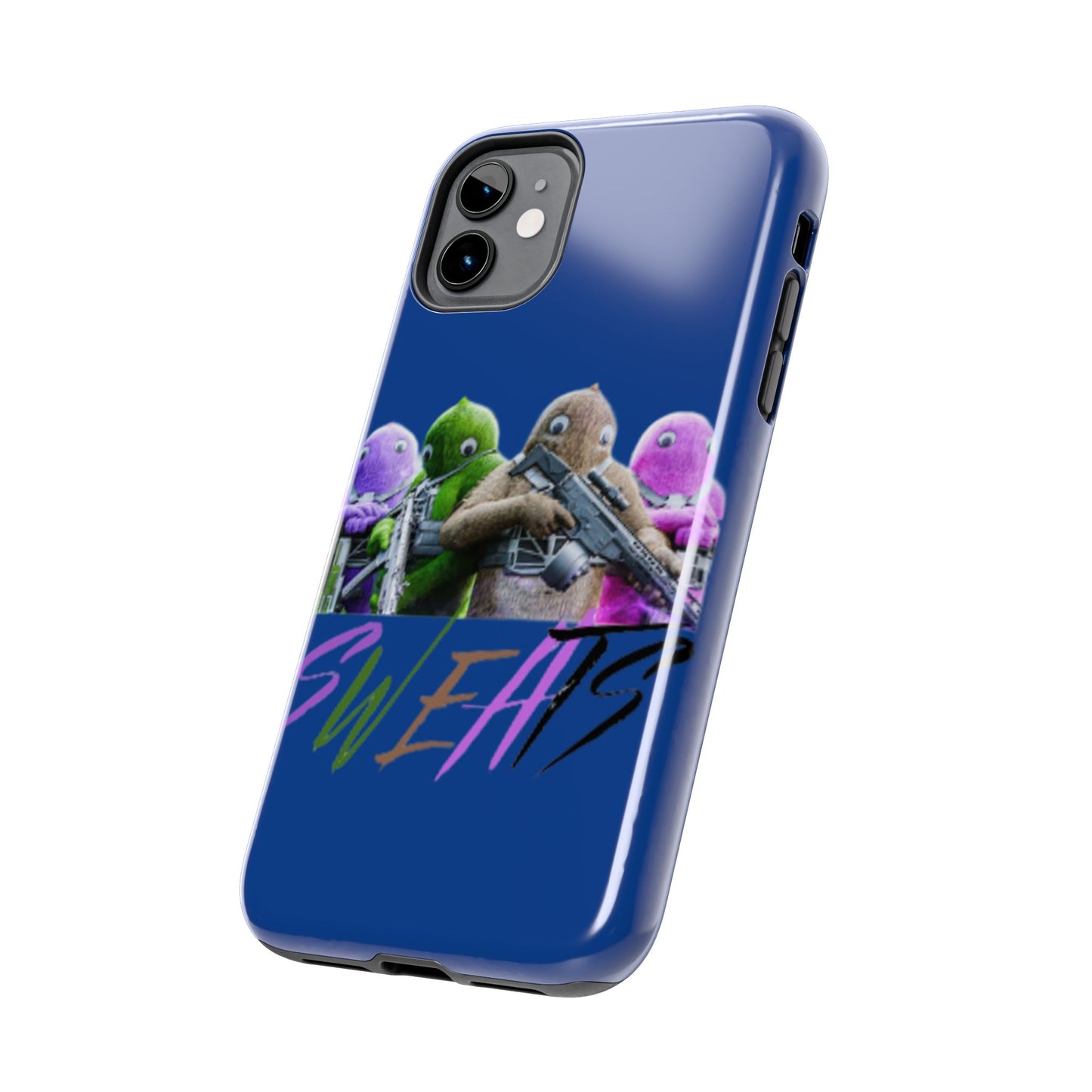 Cool Cartoon-Inspired Tough Phone Case - 'SWEATS'