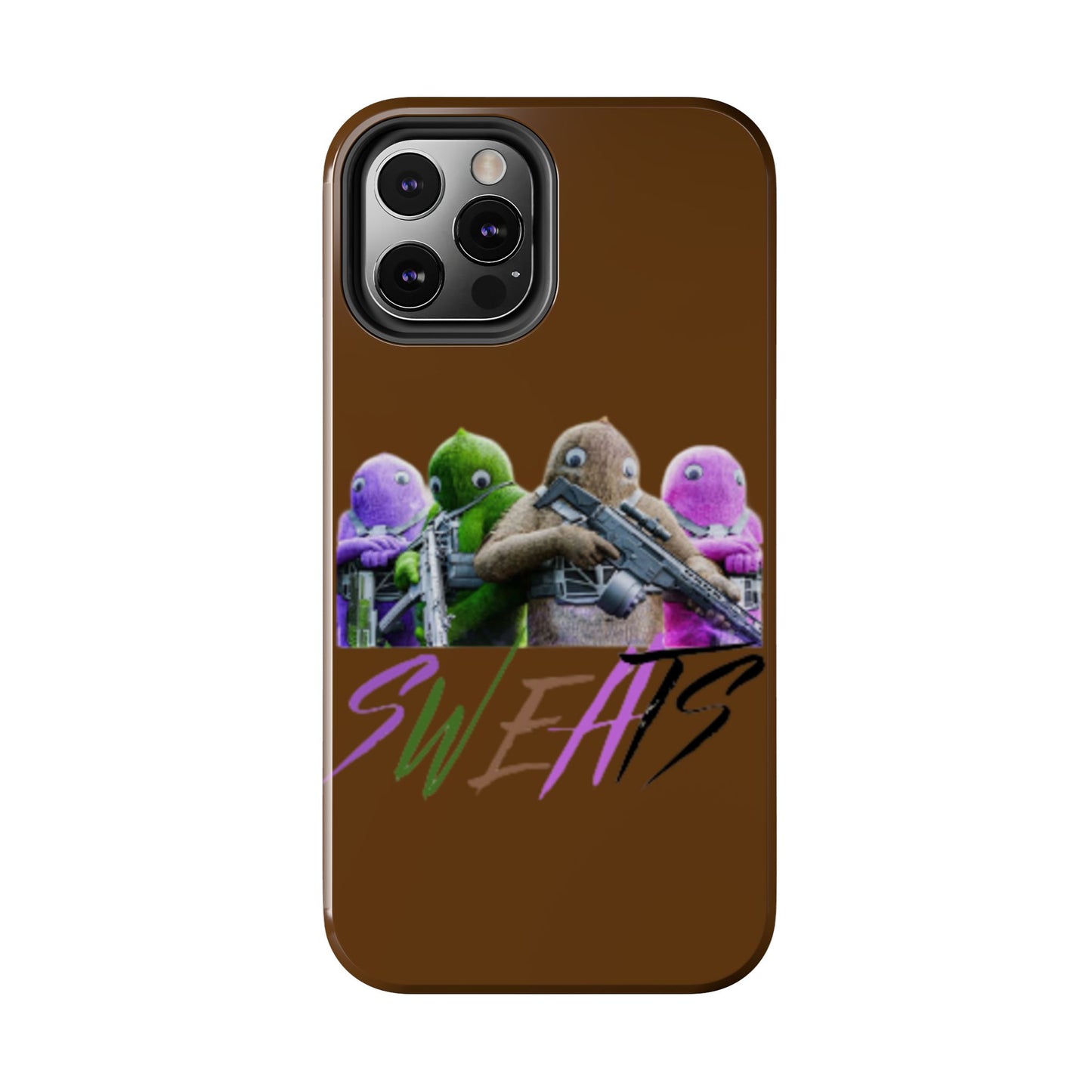 Cool Cartoon-Inspired Tough Phone Case - 'SWEATS'