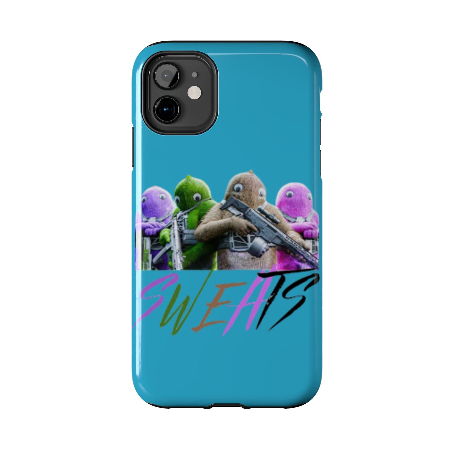 Cool Cartoon-Inspired Tough Phone Case - 'SWEATS'