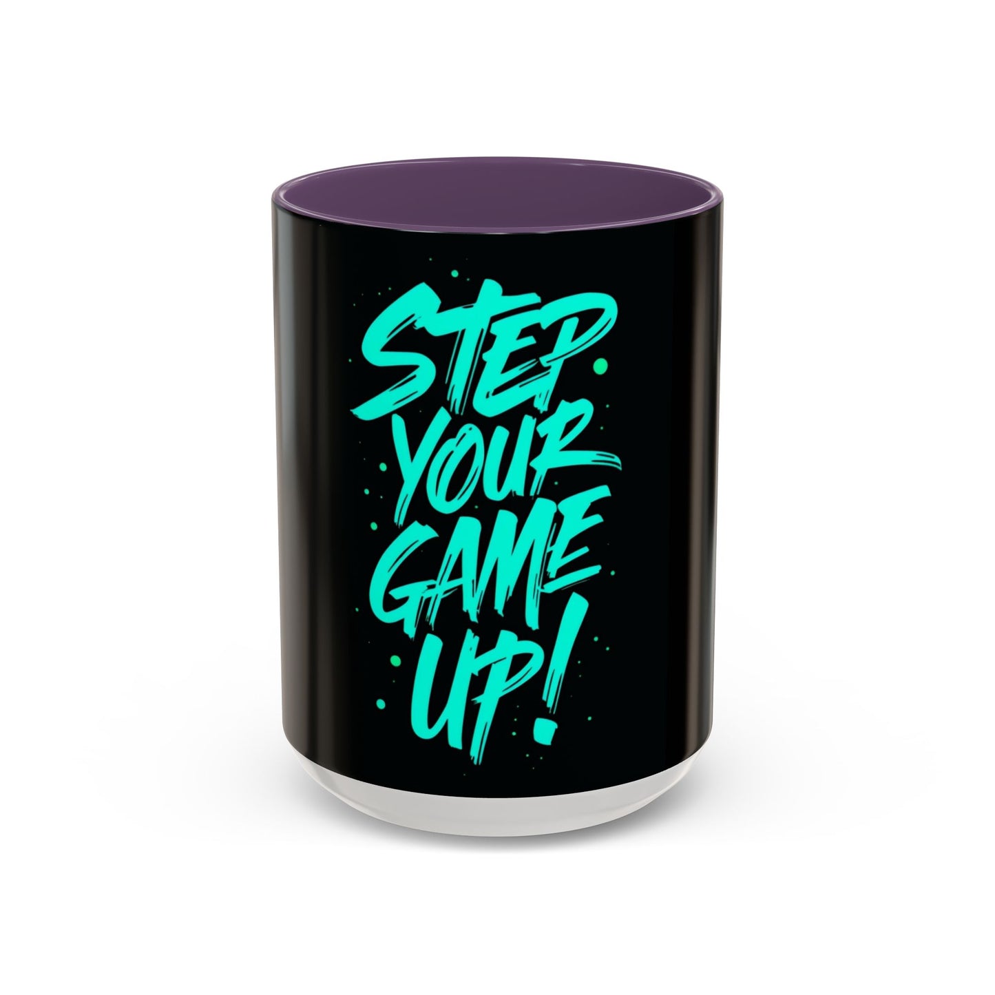 Motivational Accent Coffee Mug - "Step Your Game Up!" - Perfect for Gamers & Coffee Lovers