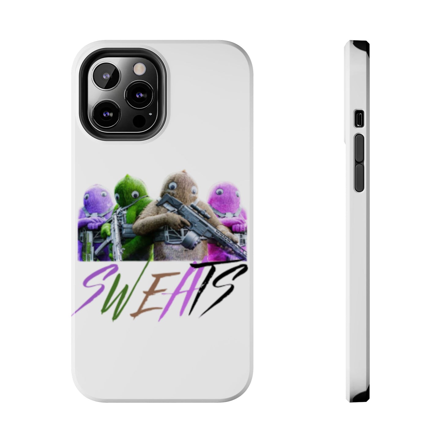 Cool Cartoon-Inspired Tough Phone Case - 'SWEATS'