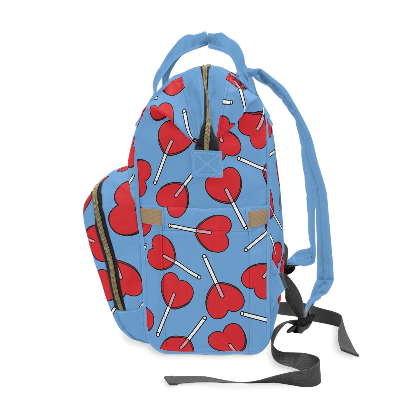 π Cute Hearts Diaper Backpack π | Stylish & Practical for Modern Parents