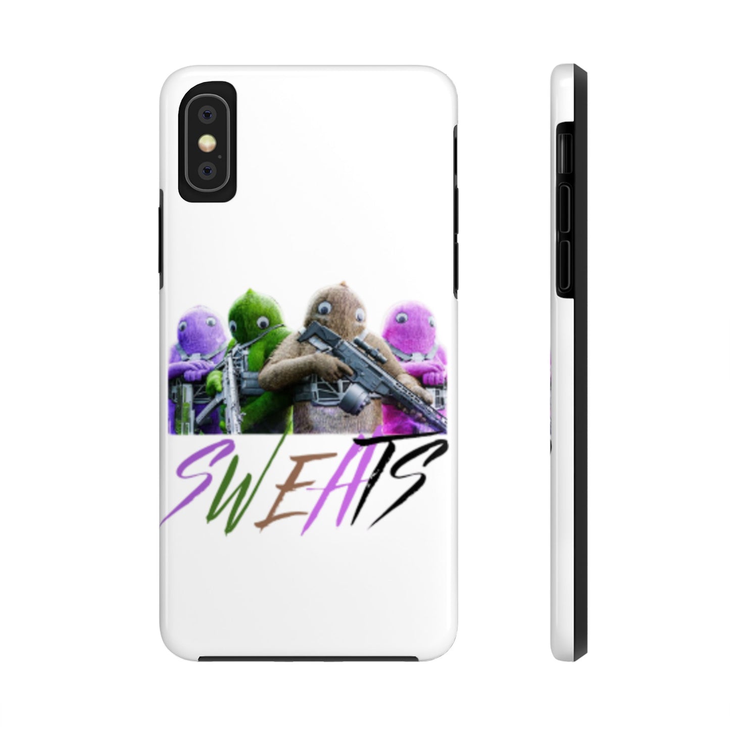 Cool Cartoon-Inspired Tough Phone Case - 'SWEATS'