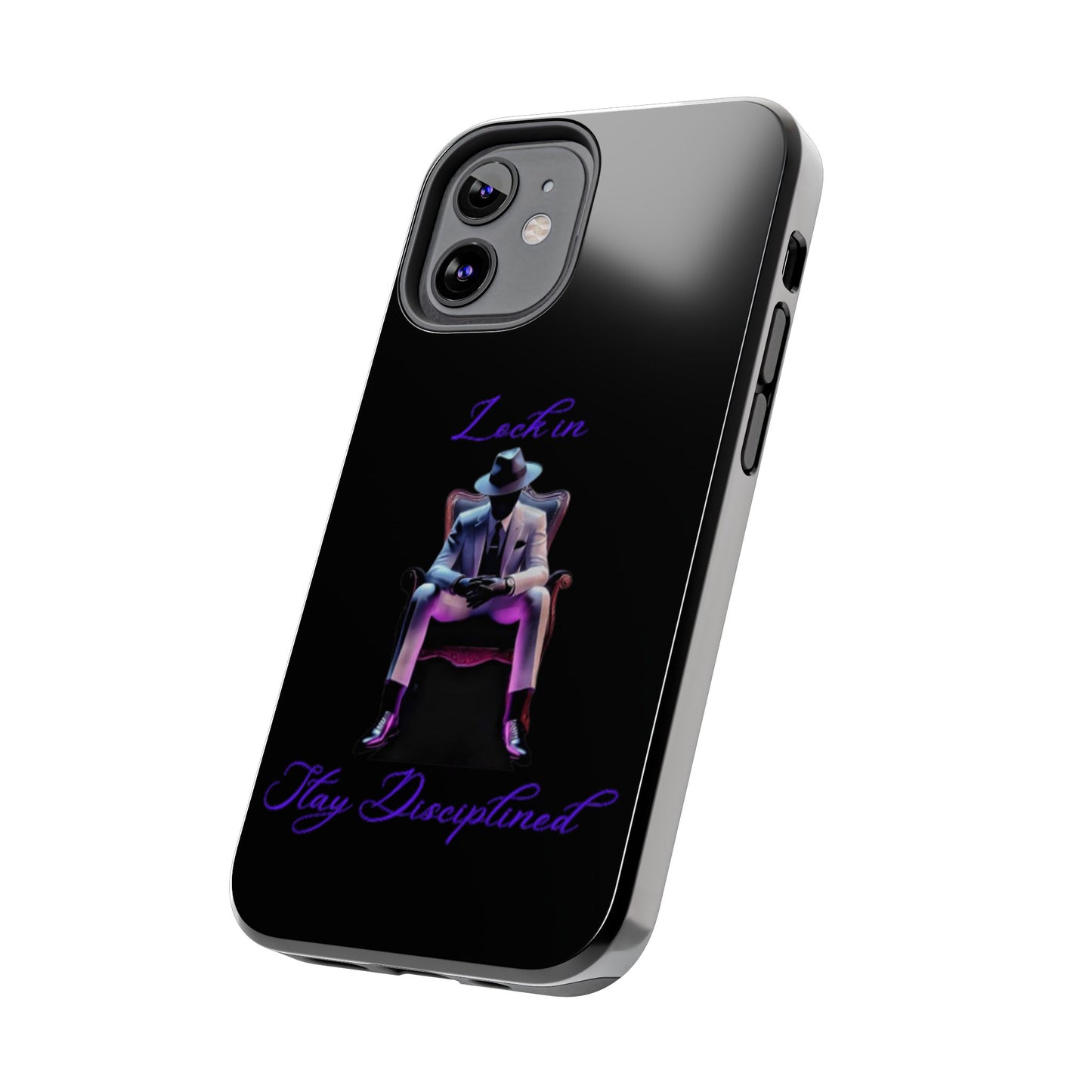Phone case- Lock In, Stay DIsciplined Tough Phone Case - Durable Protection
