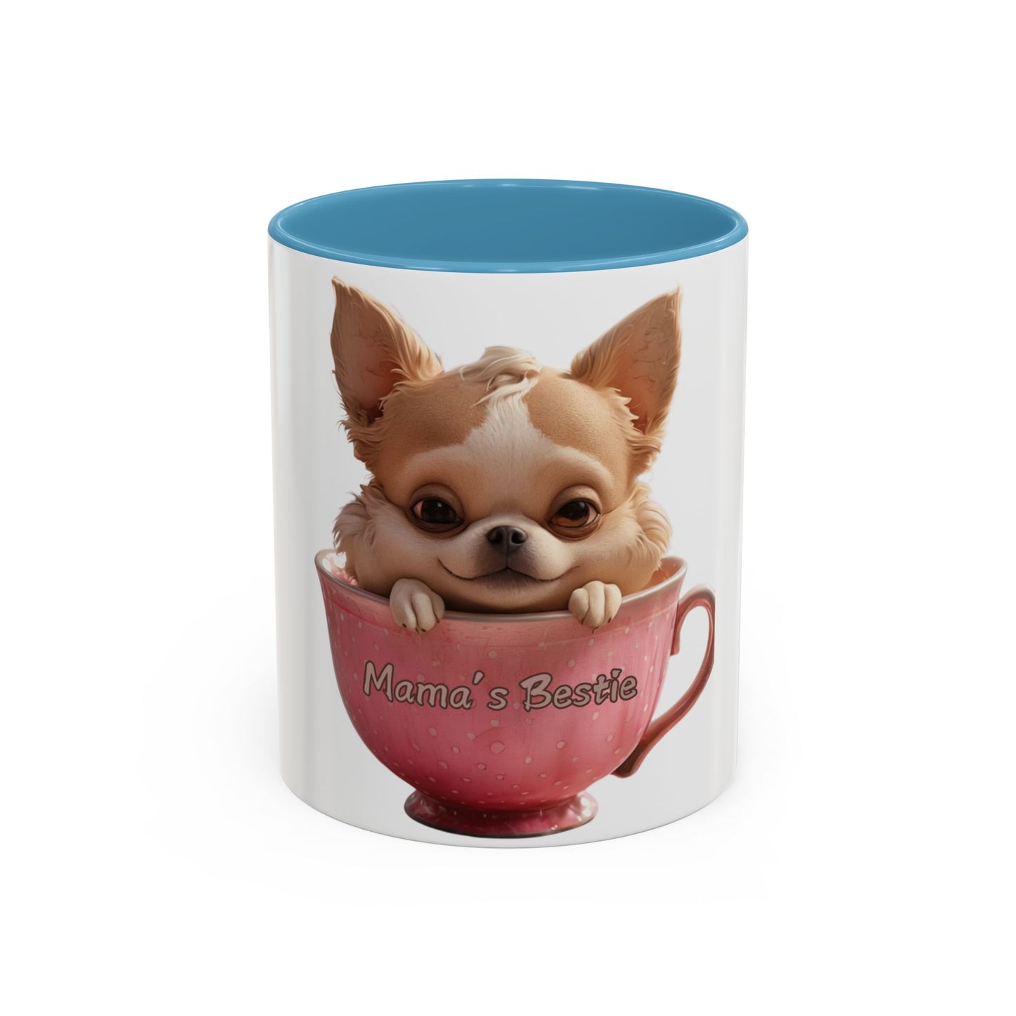 Cute Chihuahua Coffee Mug - "Mama's Bestie" - Perfect Gift for Pet Lovers
