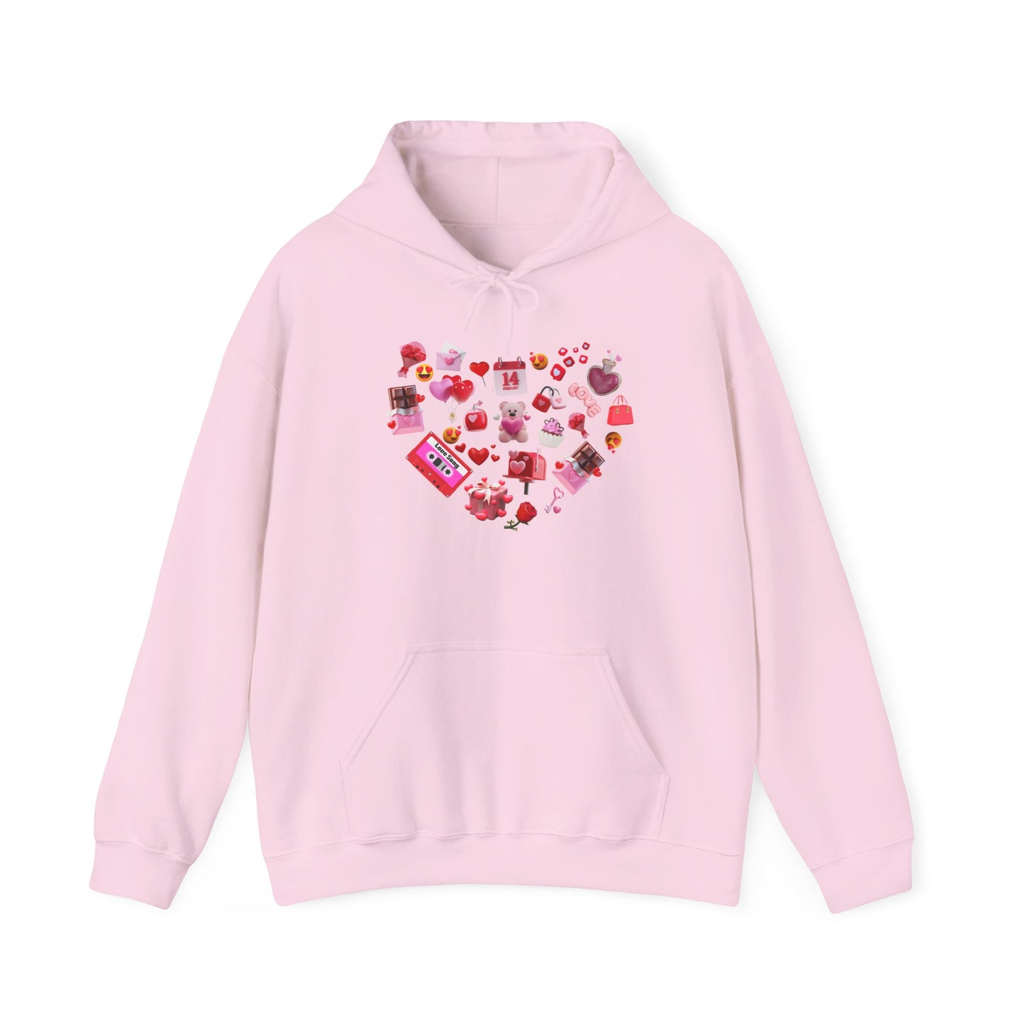 Sweetheart Sky Blue Hoodie for Men & Women – Love Heart Graphic Cozy Couples Wear