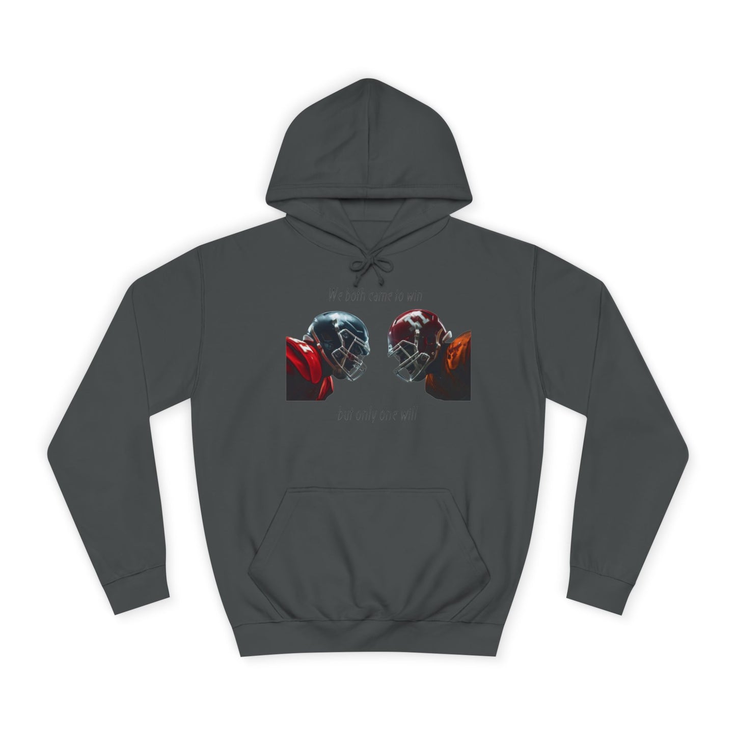 Steel Grey NFL Men’s Hoodie – "We Came Here to Win" Game Day Football Sweatshirt with Drawstrings & Kangaroo Pocket