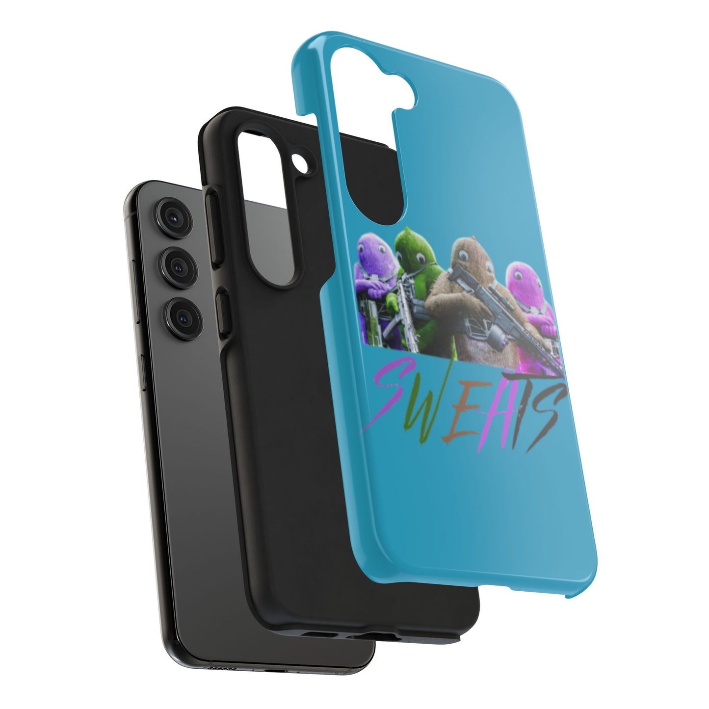 Cool Cartoon-Inspired Tough Phone Case - 'SWEATS'