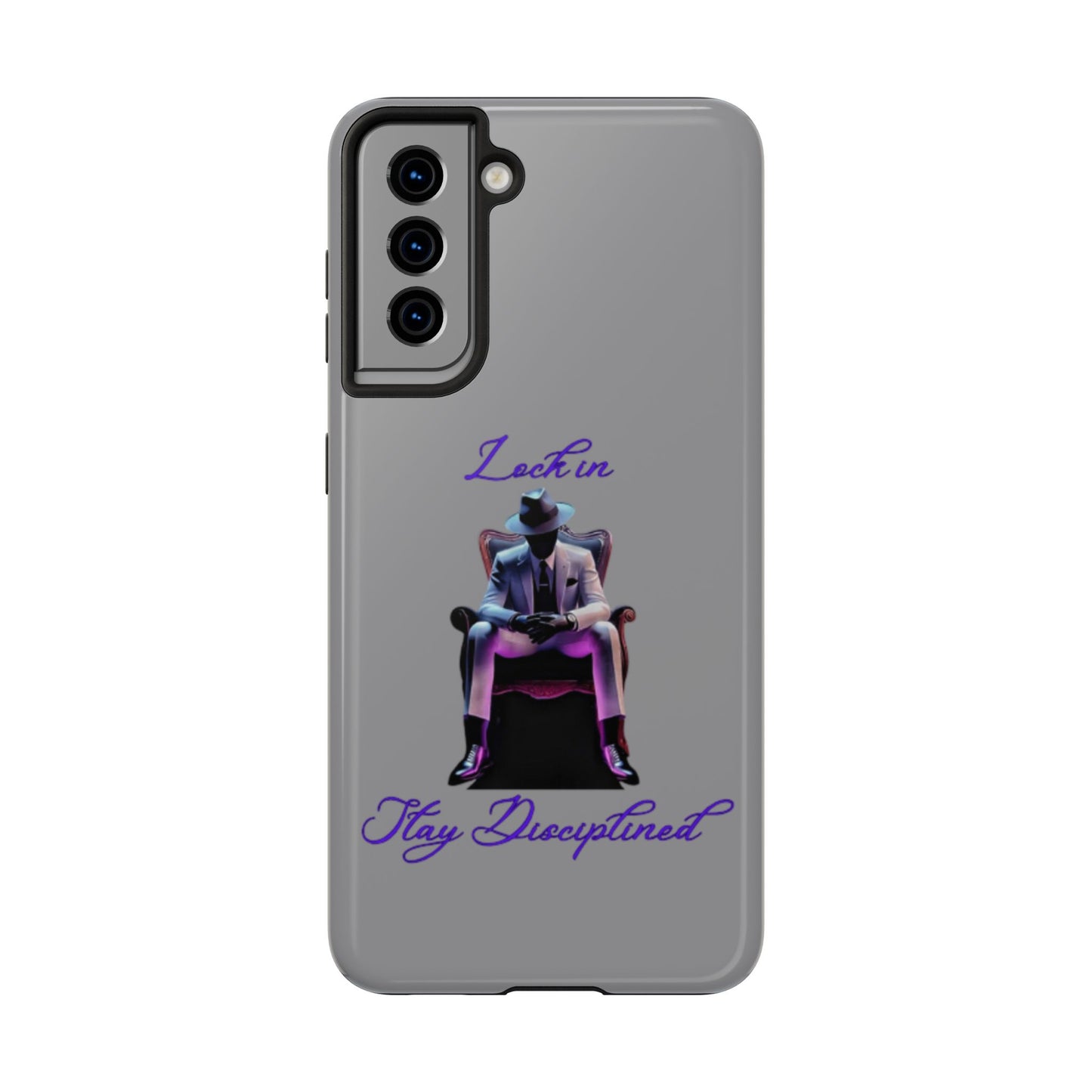 Phone case- Lock In, Stay Disciplined Tough Phone Case - Durable Protection