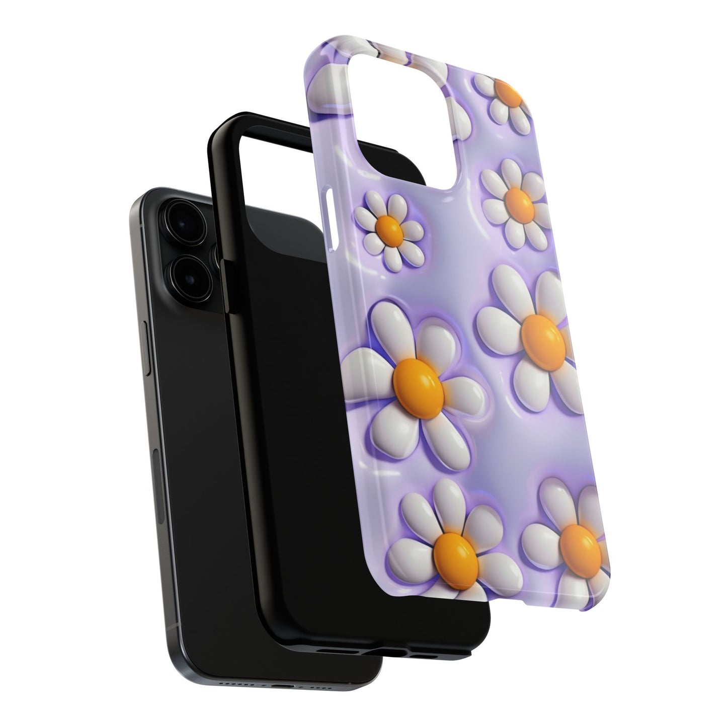 πΌ Floral Tough Phone Case β Vibrant Daisy Spring Design, for iPhones & Androids