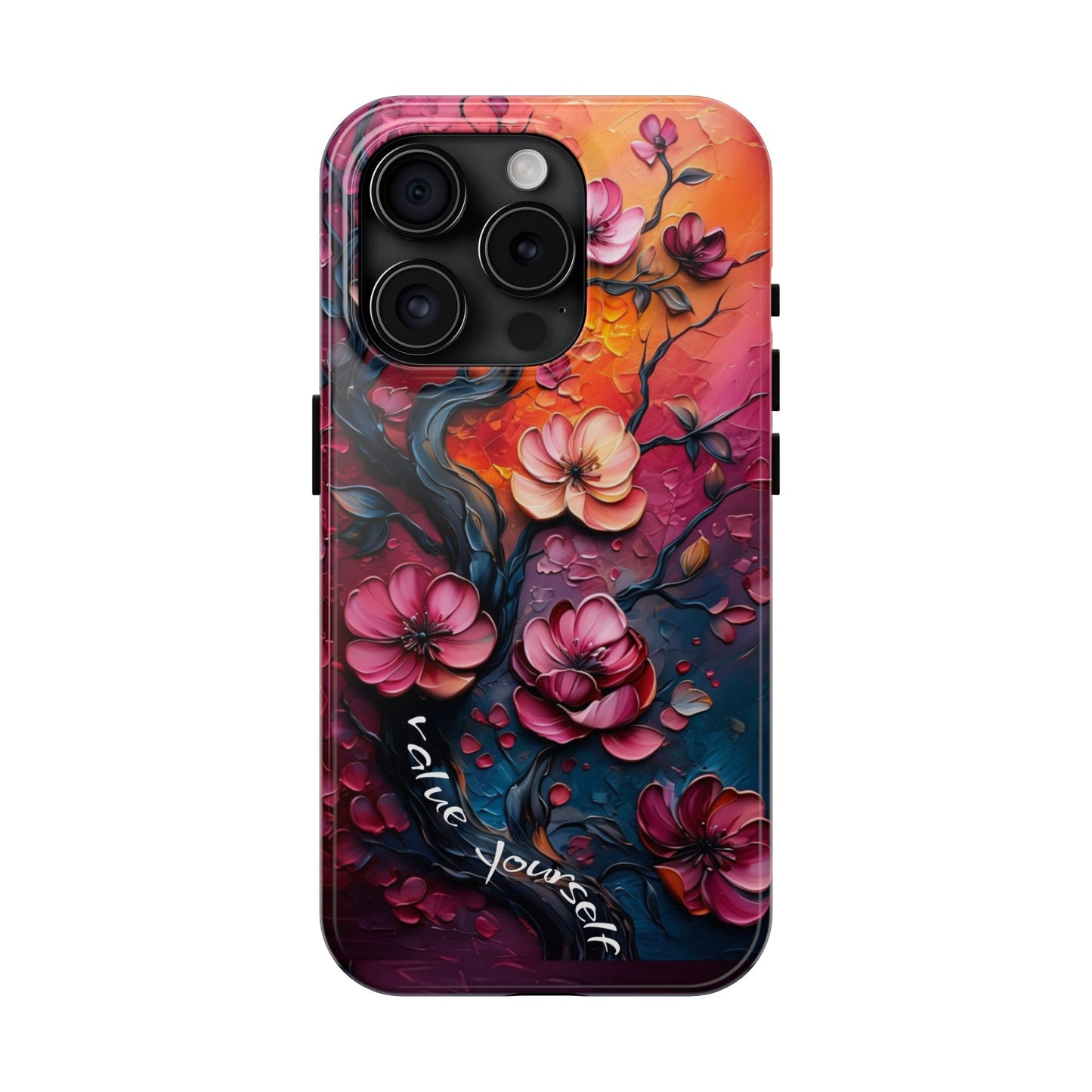 Value Yourself Floral Tough Phone Case