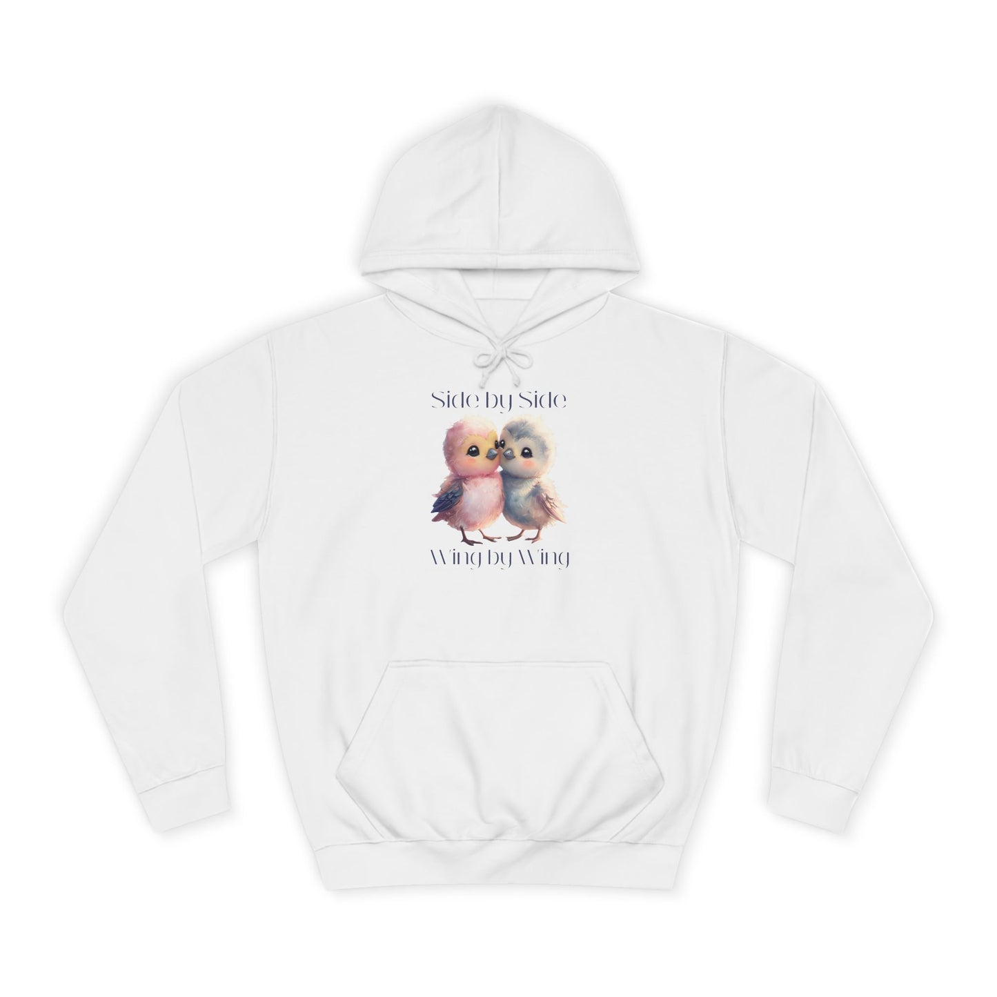 Barbecue Sunset Hoodie for Women – Cute Lovebirds Side by Side Always Together Design