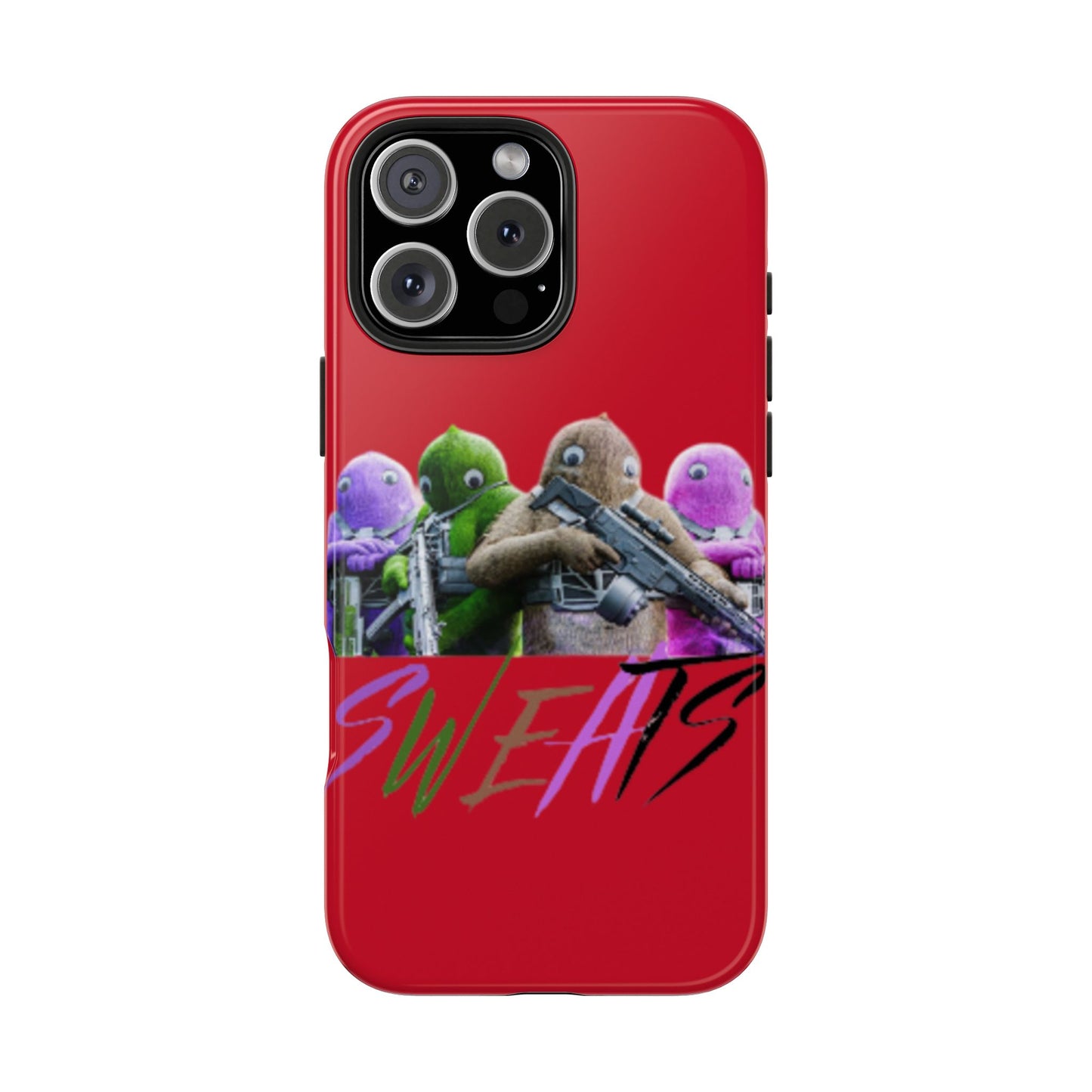 Cool Cartoon-Inspired Tough Phone Case - 'SWEATS'