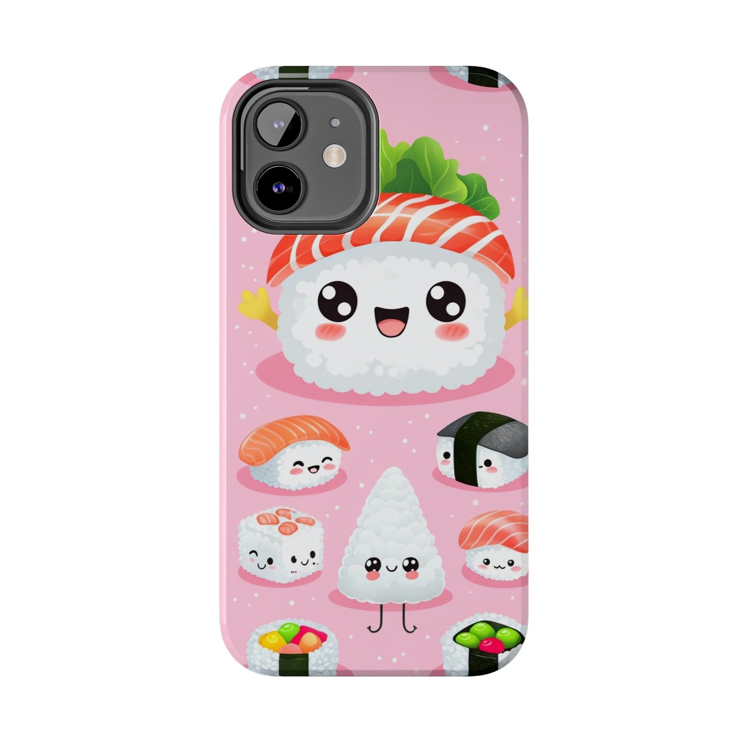 Adorable Sushi Tough Phone Case | Cute Kawaii Design for Food Lovers