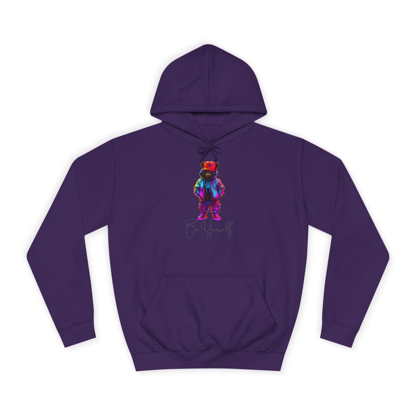 White Ice Hoodie for Men – When They Need Me Graphic with Drawstrings & Kangaroo Pocket