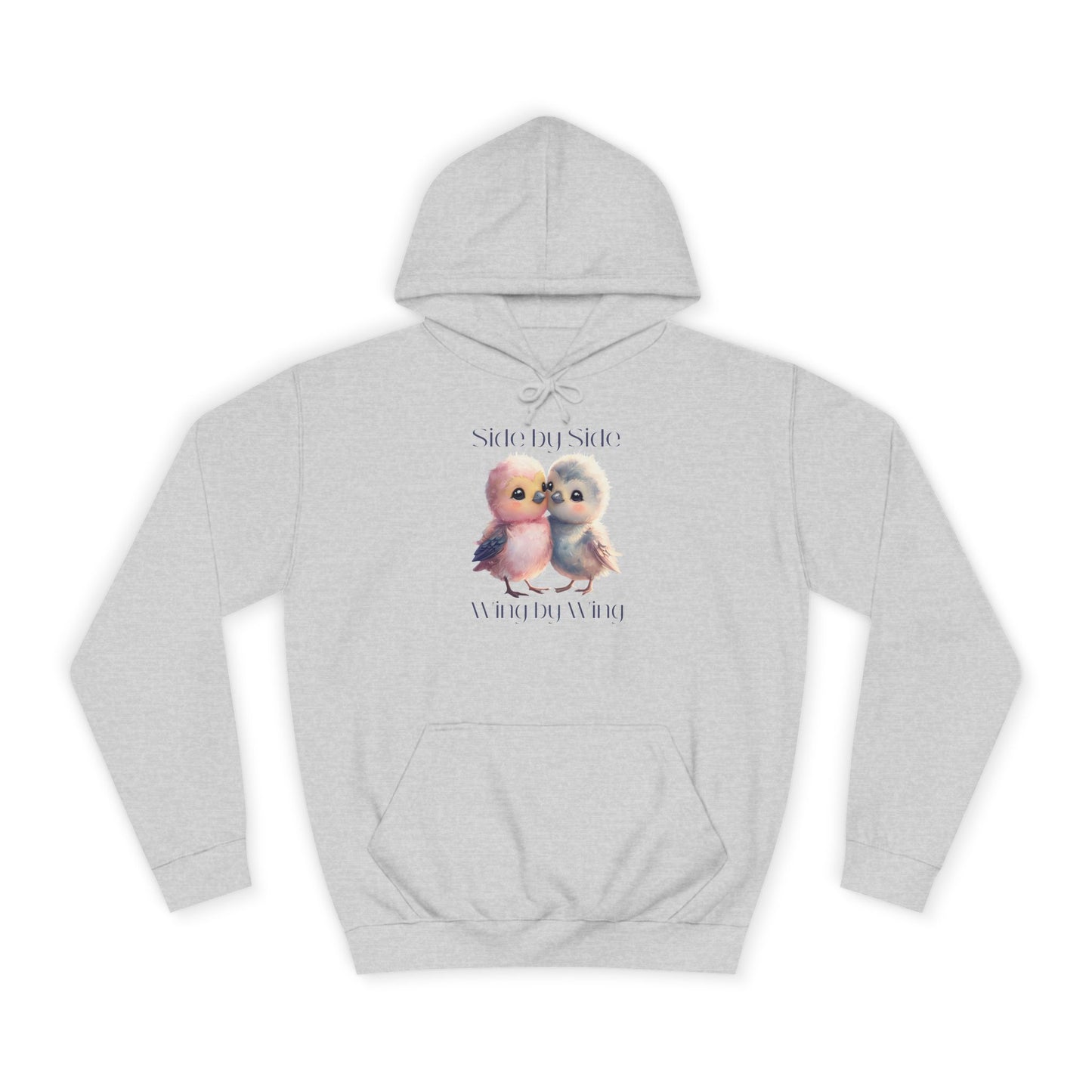 Barbecue Sunset Hoodie for Women – Cute Lovebirds Side by Side Always Together Design