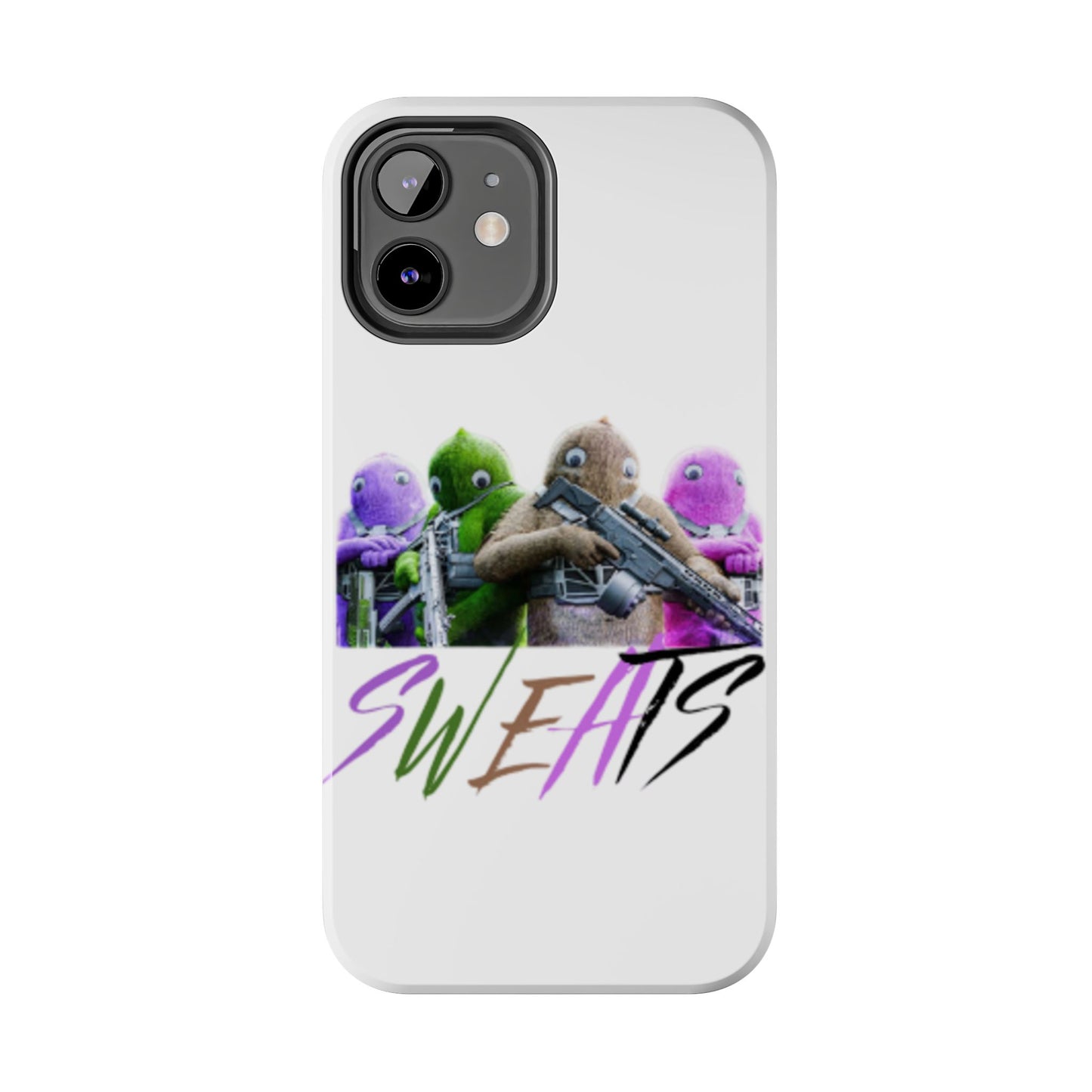 Cool Cartoon-Inspired Tough Phone Case - 'SWEATS'