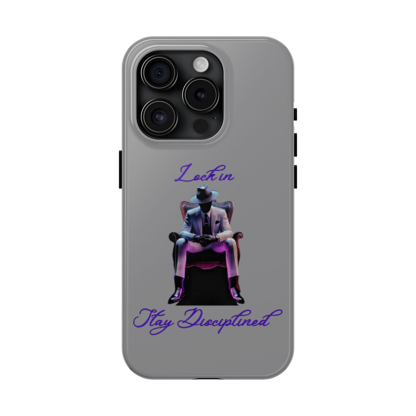 Phone case- Lock In, Stay Disciplined Tough Phone Case - Durable Protection