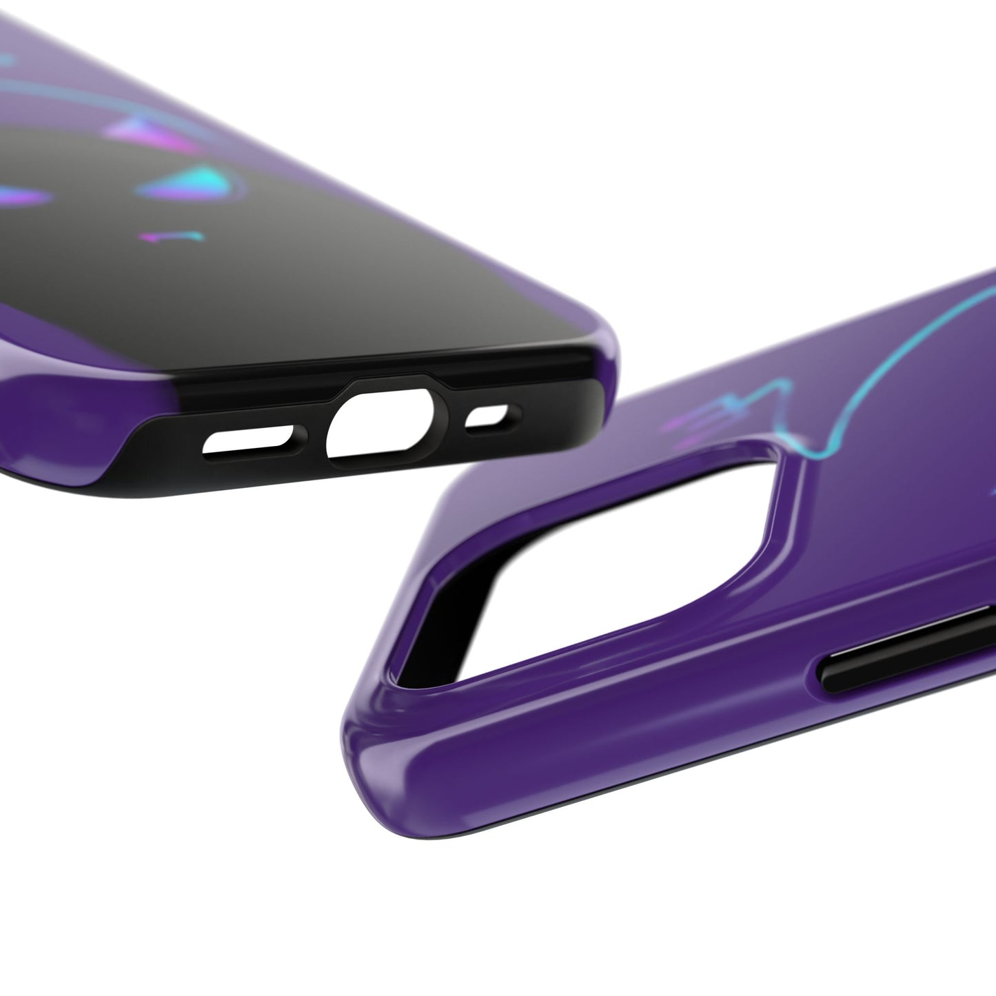 Demonic Cat Tough Phone Case - Cute & Edgy Phone Protection for Cat Lovers