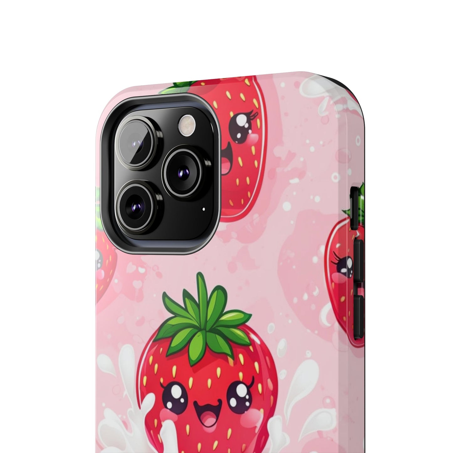 Kawaii Strawberry Tough Phone Case - Cute & Durable Protection