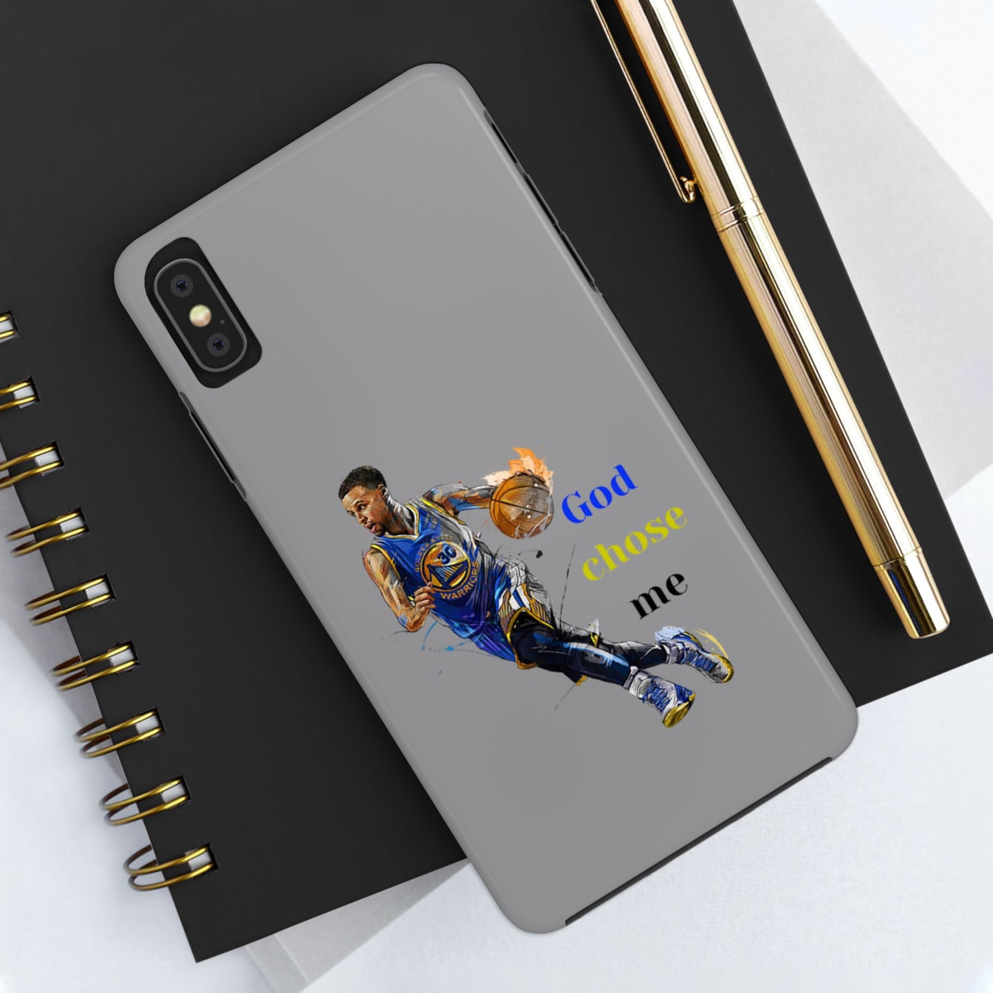 Phone case- God Chose Me Tough Phone Case - Durable Protection