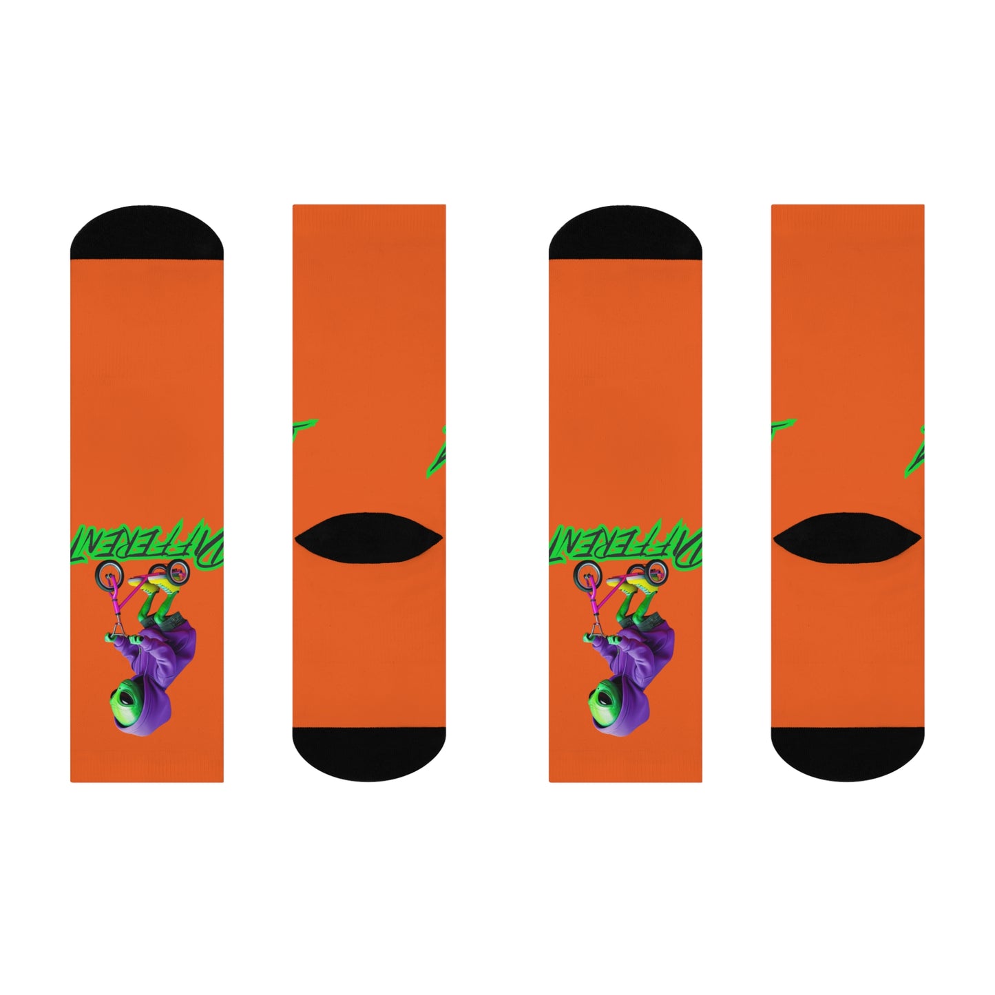 Cushioned Crew Socks- Alien, Different