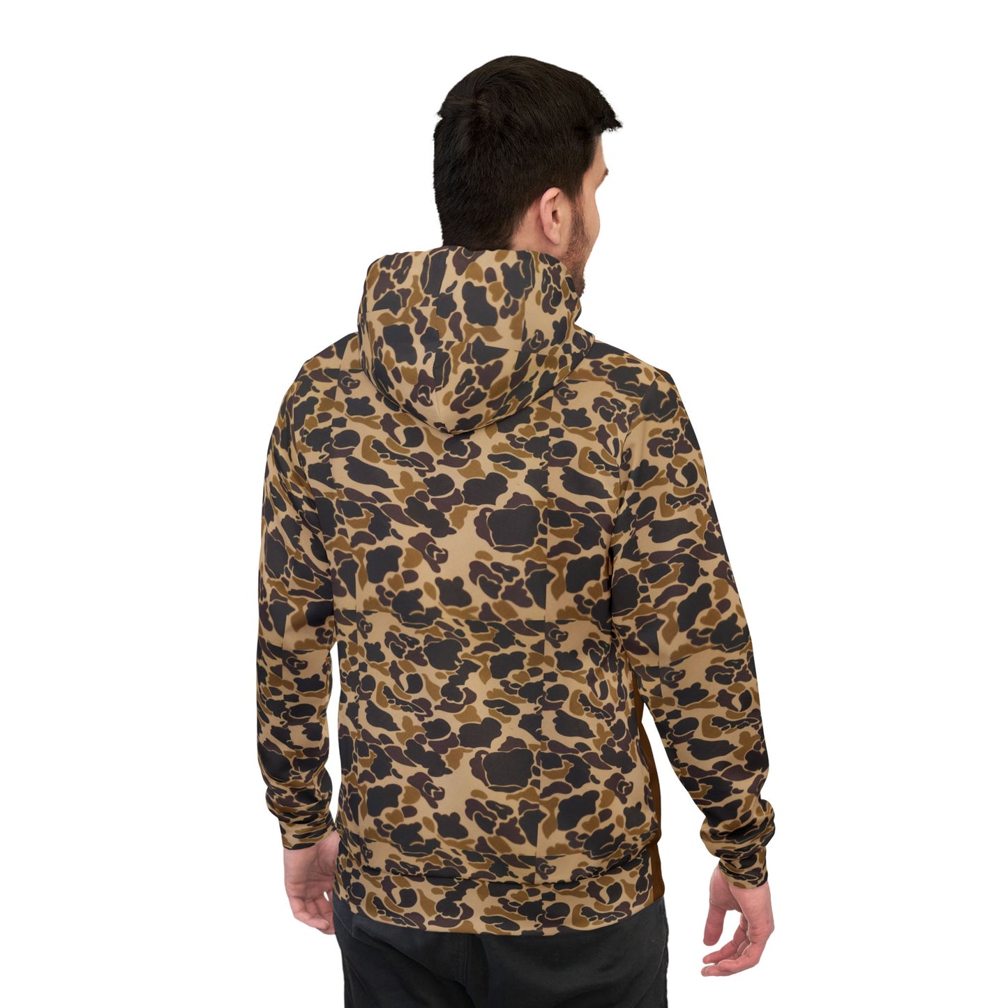 π² Brown Camo Print Hoodie β Outdoor Adventure Wear for Bigfoot Fans