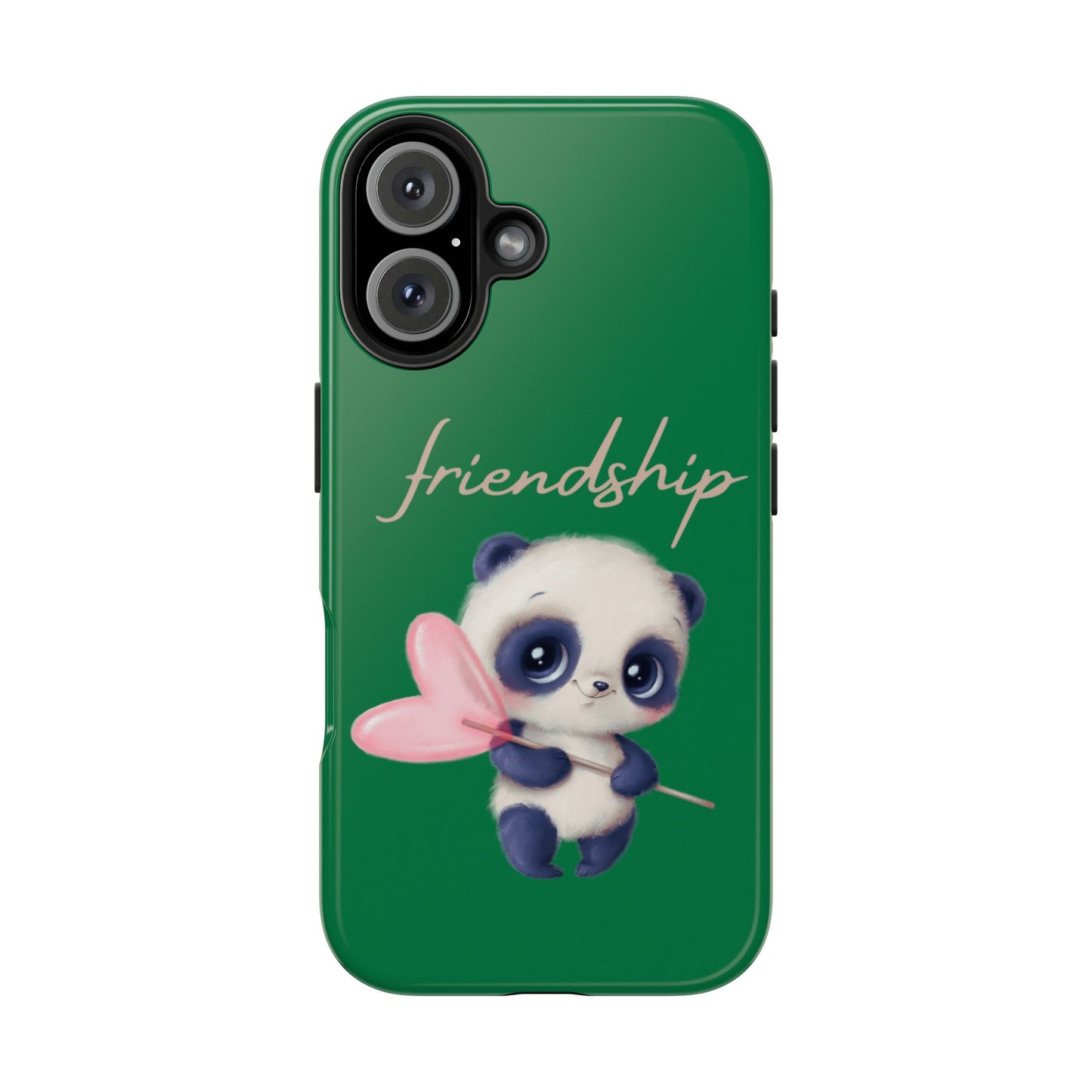 Phone case- Cute Panda Friendship Tough Phone Case - Durable Protection
