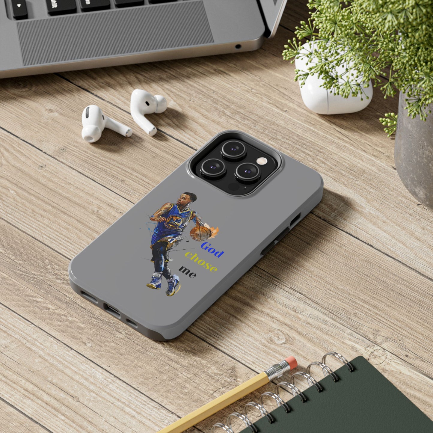 Phone case- God Chose Me Tough Phone Case - Durable Protection
