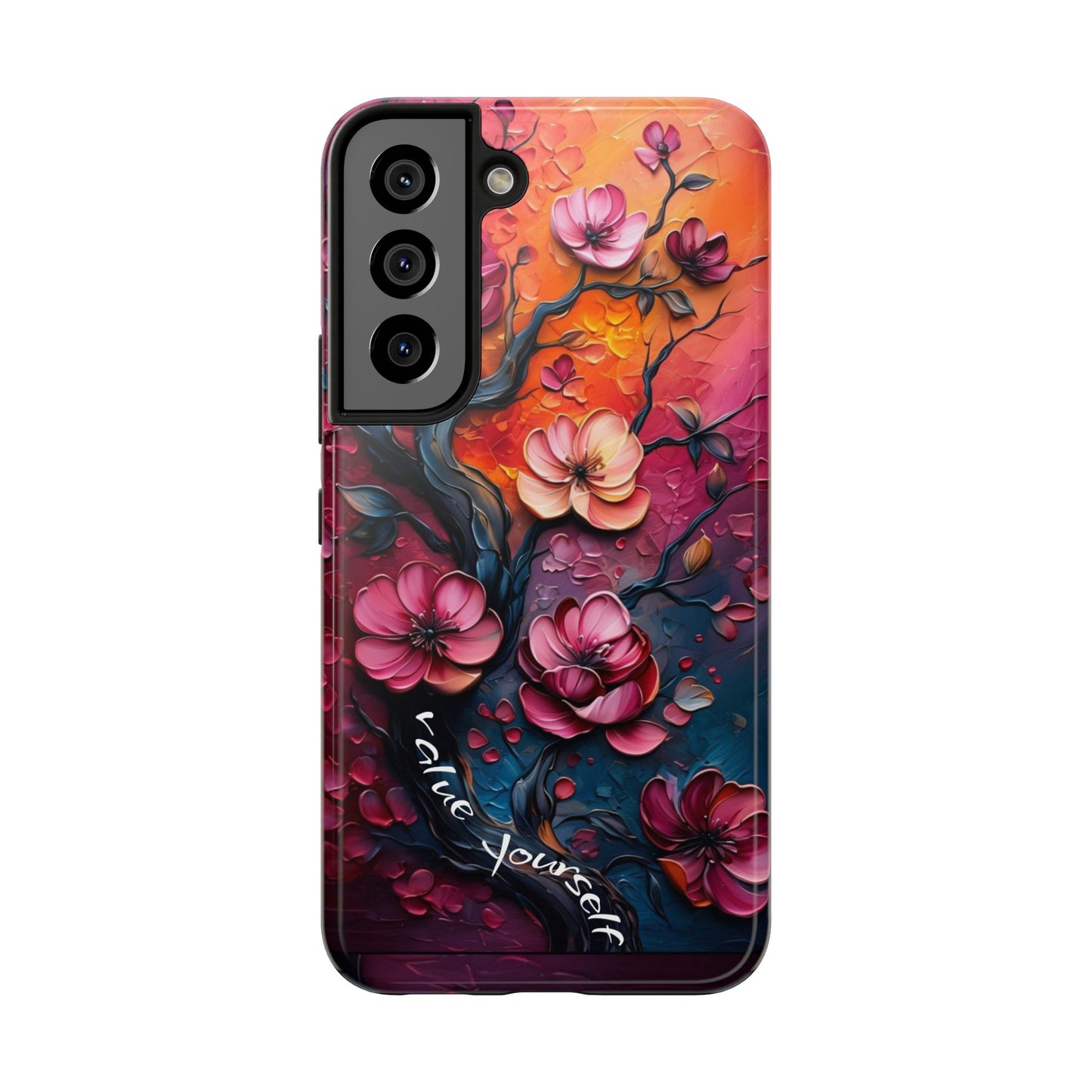 Value Yourself Floral Tough Phone Case