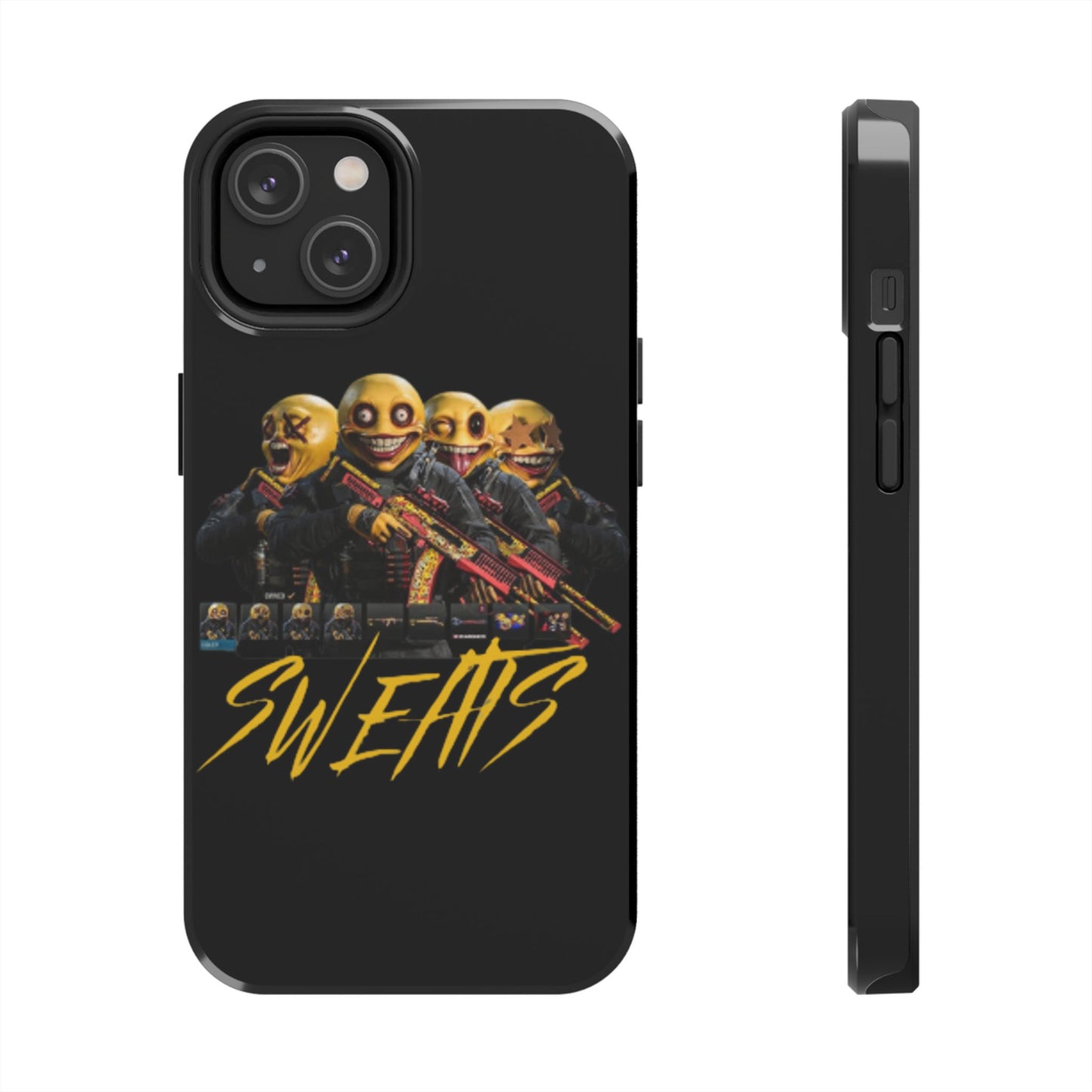 Tough Phone Cases - Bold 'SWEATS' Design for Gamers & Trendsetters