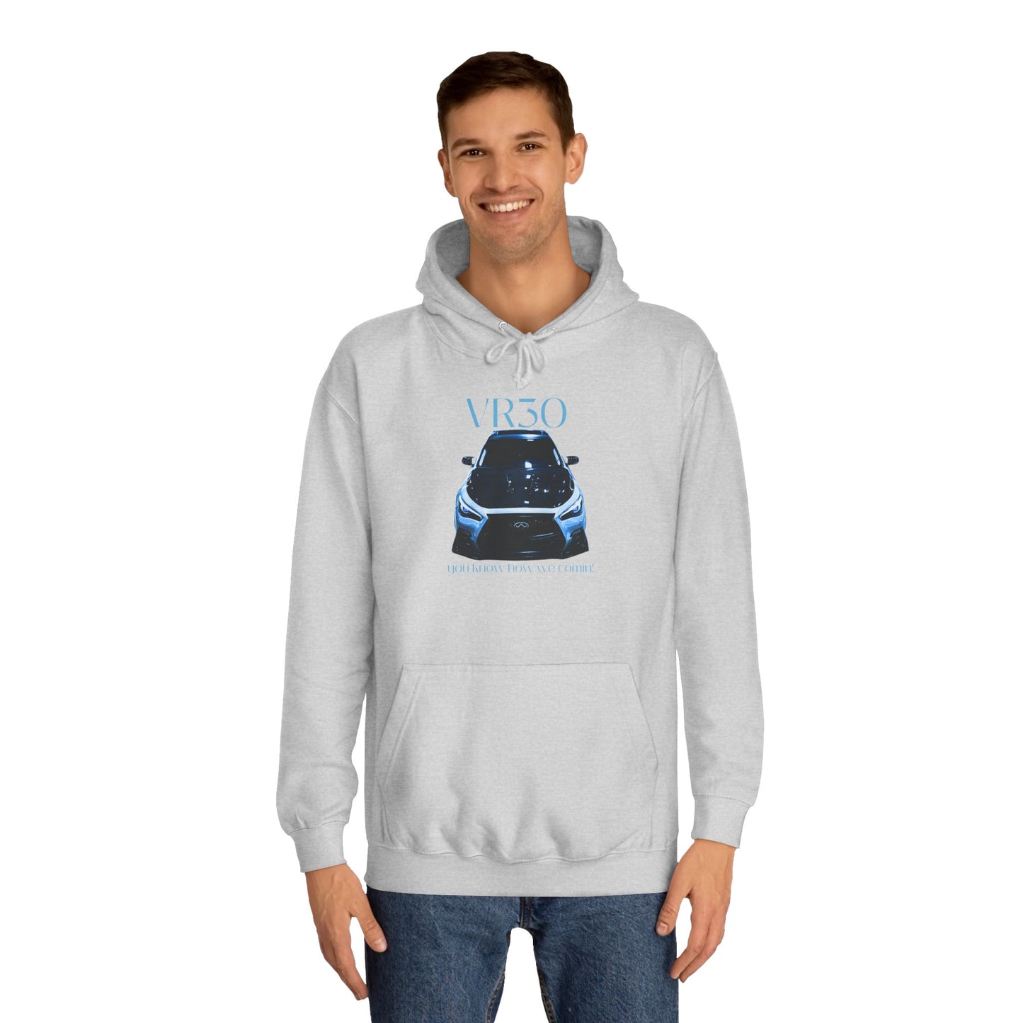 Midnight Horizon Blue Hoodie for Men & Women – V3ro Sports Car Enthusiast Apparel