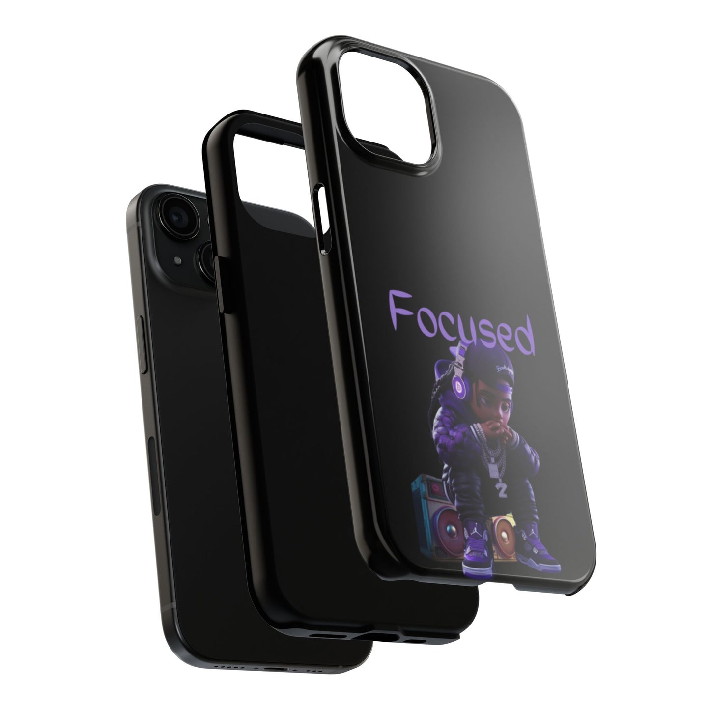 Phone case- Focused Tough Phone Case - Durable Protection