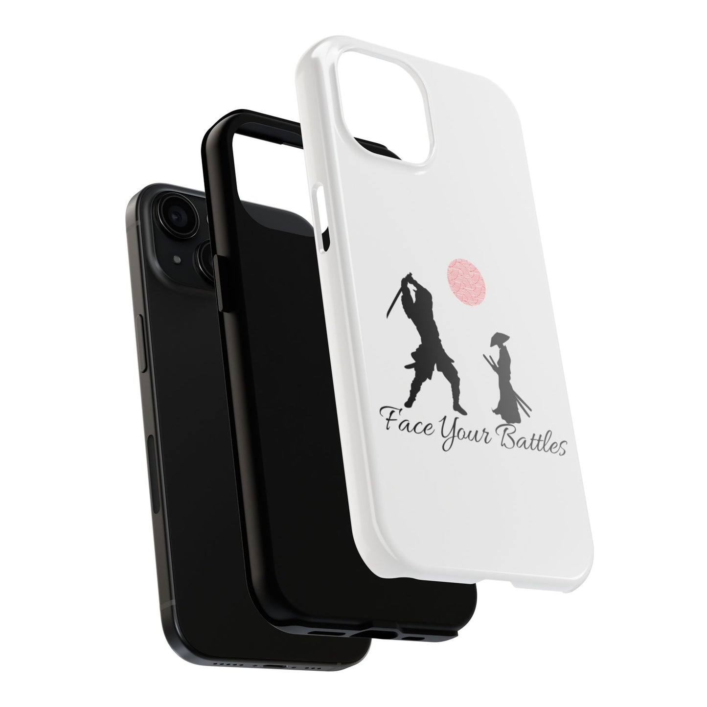 Phone case- Face Your Battles Tough Phone Case - Durable Protection