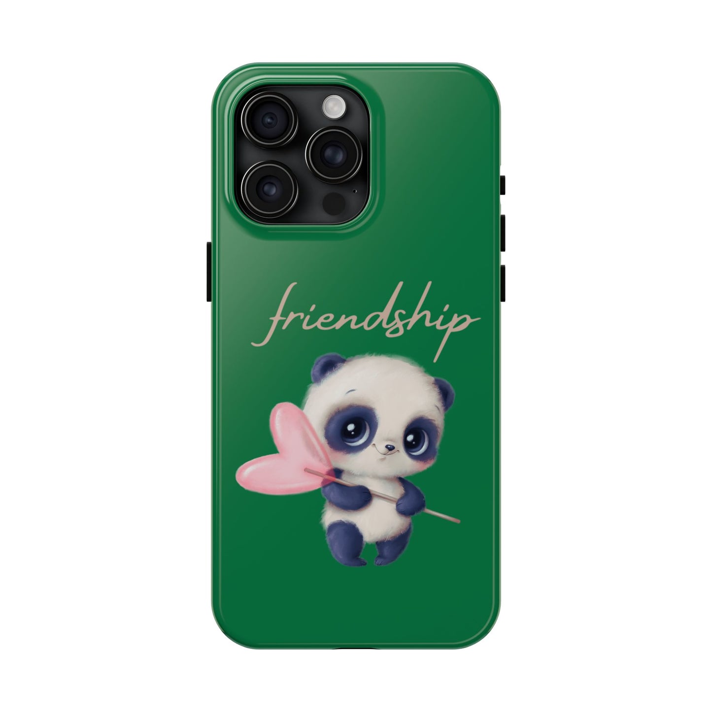 Phone case- Cute Panda Friendship Tough Phone Case - Durable Protection