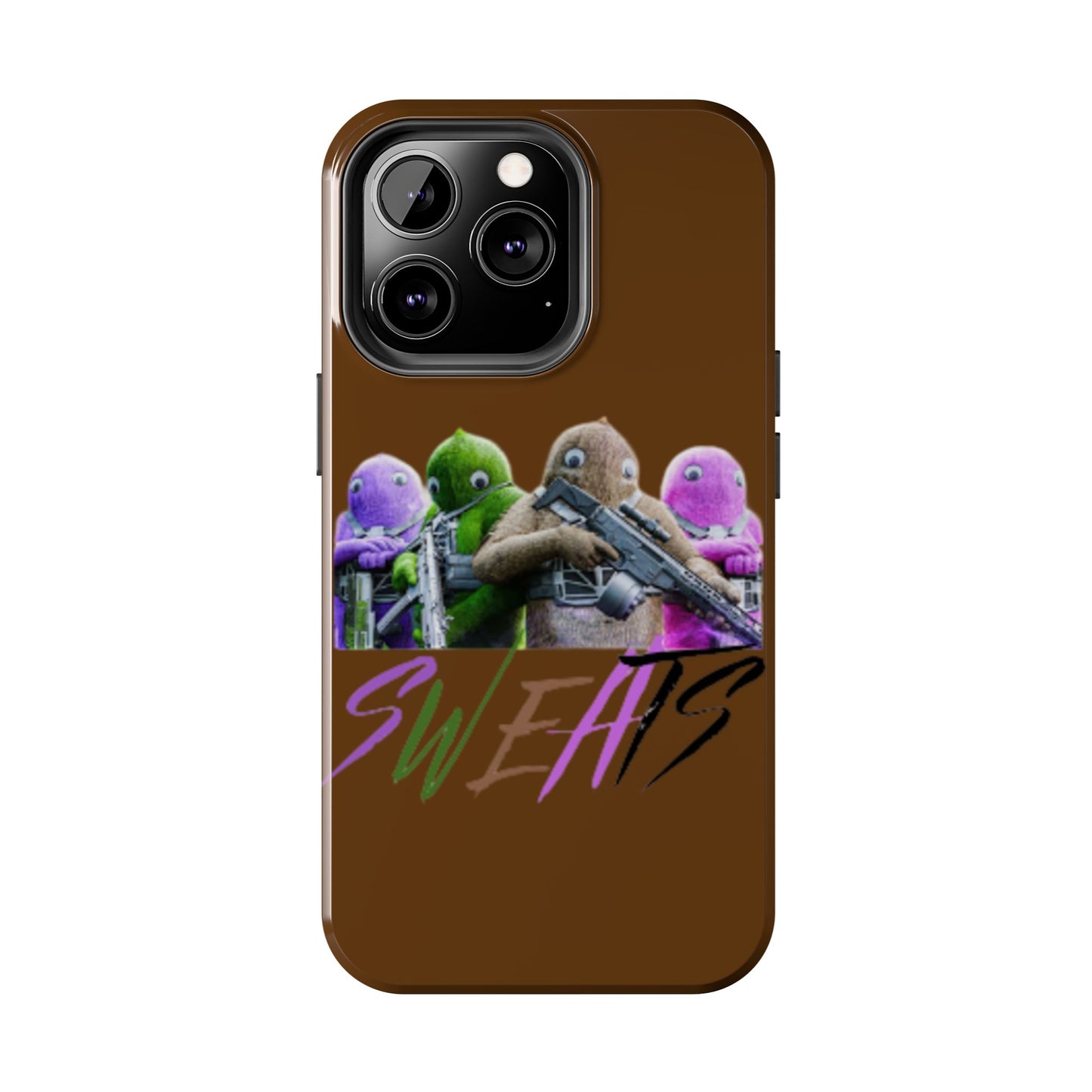 Cool Cartoon-Inspired Tough Phone Case - 'SWEATS'