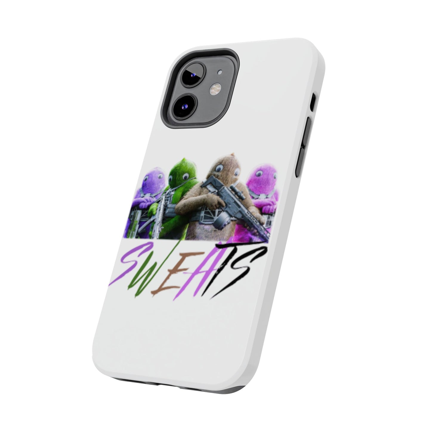 Cool Cartoon-Inspired Tough Phone Case - 'SWEATS'