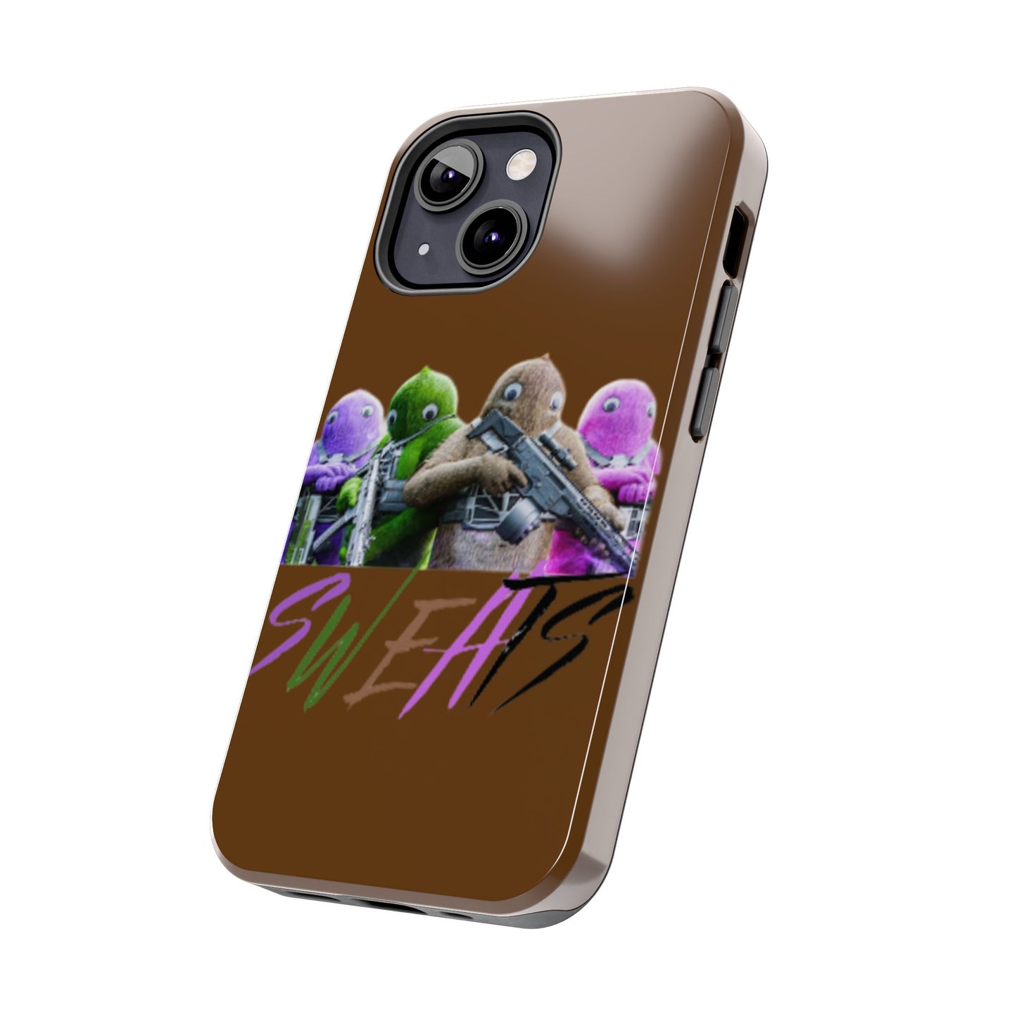 Cool Cartoon-Inspired Tough Phone Case - 'SWEATS'