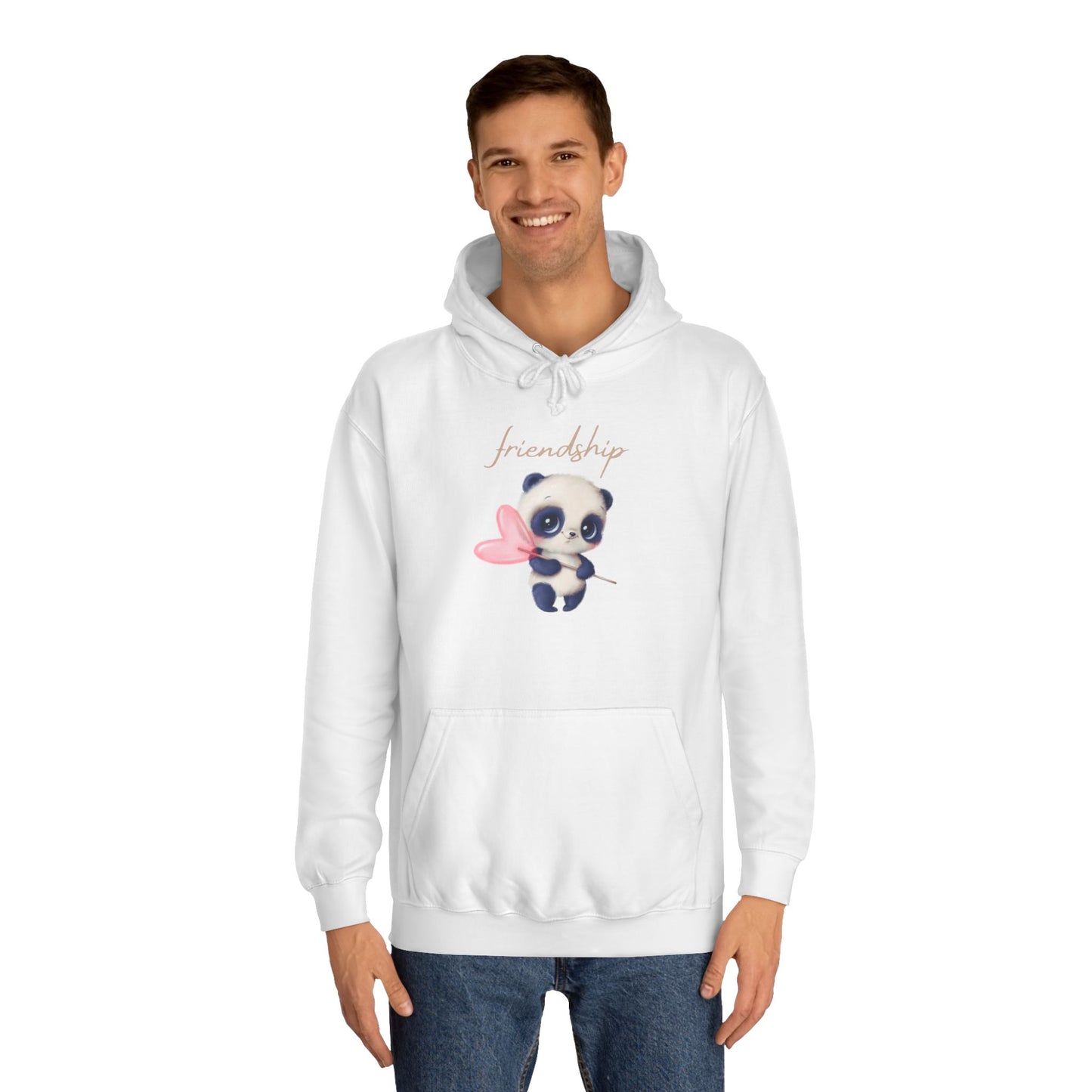 Soft Cloud Cute Sweater for Women – "Friendship Panda" Cozy Graphic Pullover