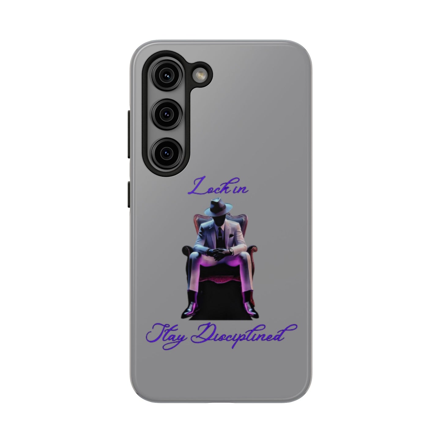 Phone case- Lock In, Stay Disciplined Tough Phone Case - Durable Protection