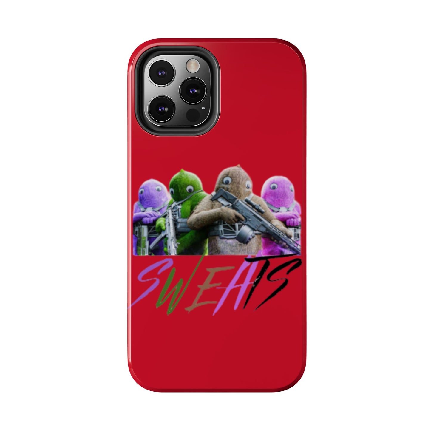 Cool Cartoon-Inspired Tough Phone Case - 'SWEATS'