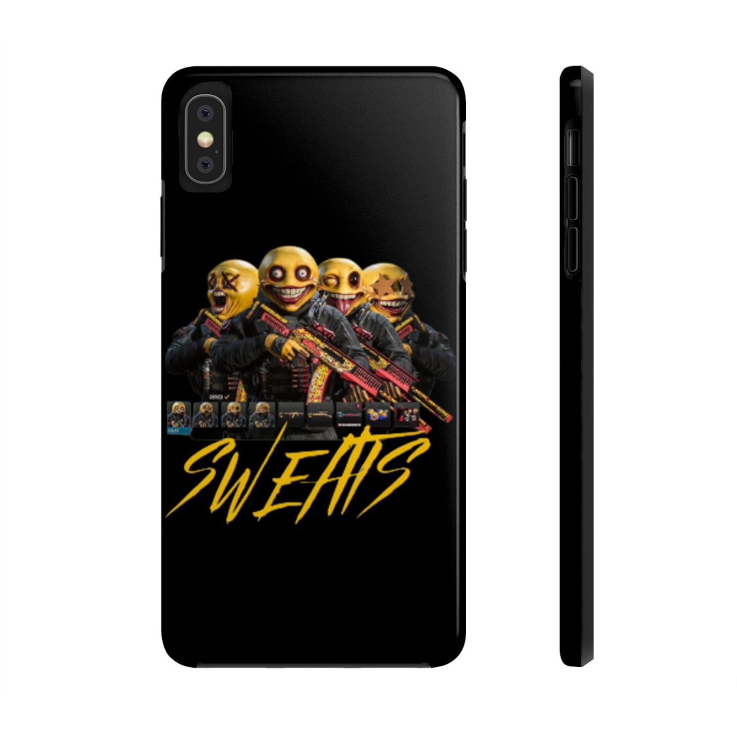 Tough Phone Cases - Bold 'SWEATS' Design for Gamers & Trendsetters