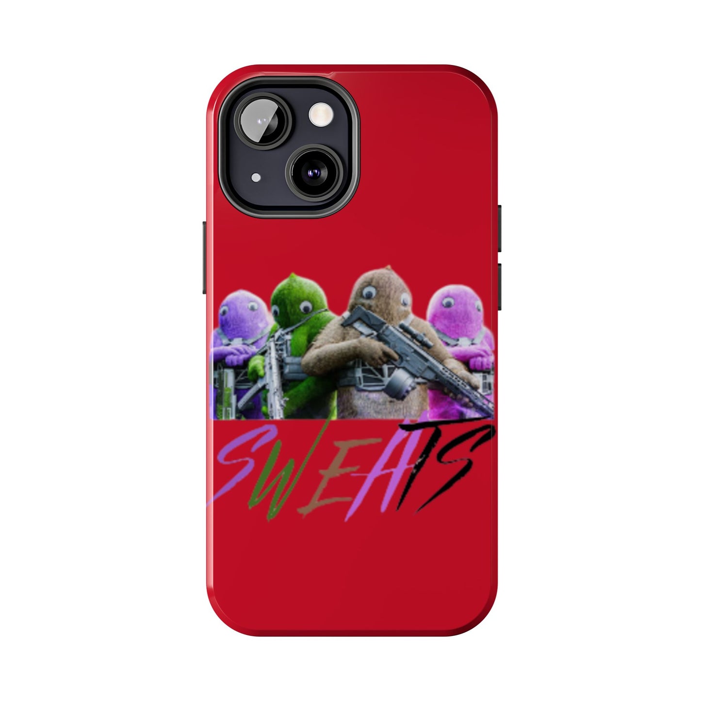 Cool Cartoon-Inspired Tough Phone Case - 'SWEATS'