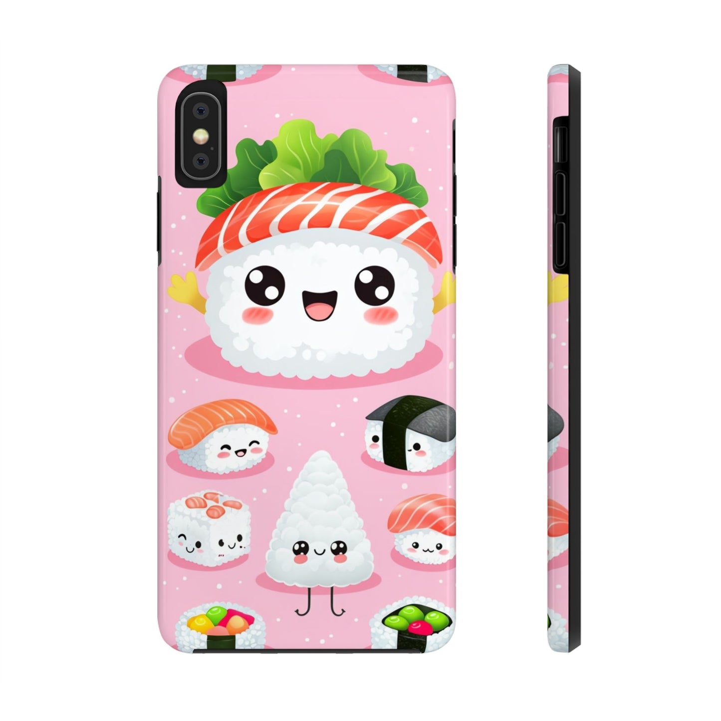 Adorable Sushi Tough Phone Case | Cute Kawaii Design for Food Lovers