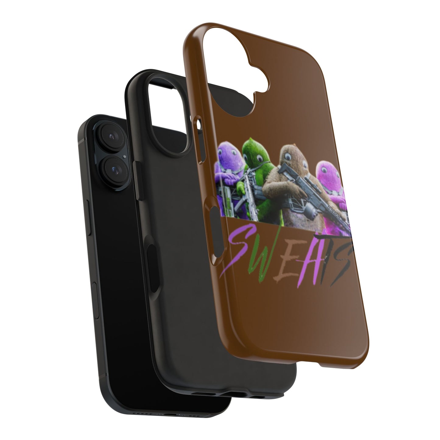 Cool Cartoon-Inspired Tough Phone Case - 'SWEATS'