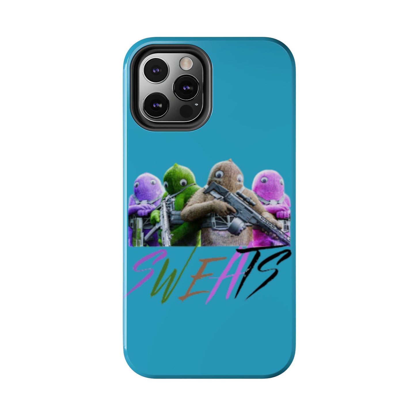 Cool Cartoon-Inspired Tough Phone Case - 'SWEATS'