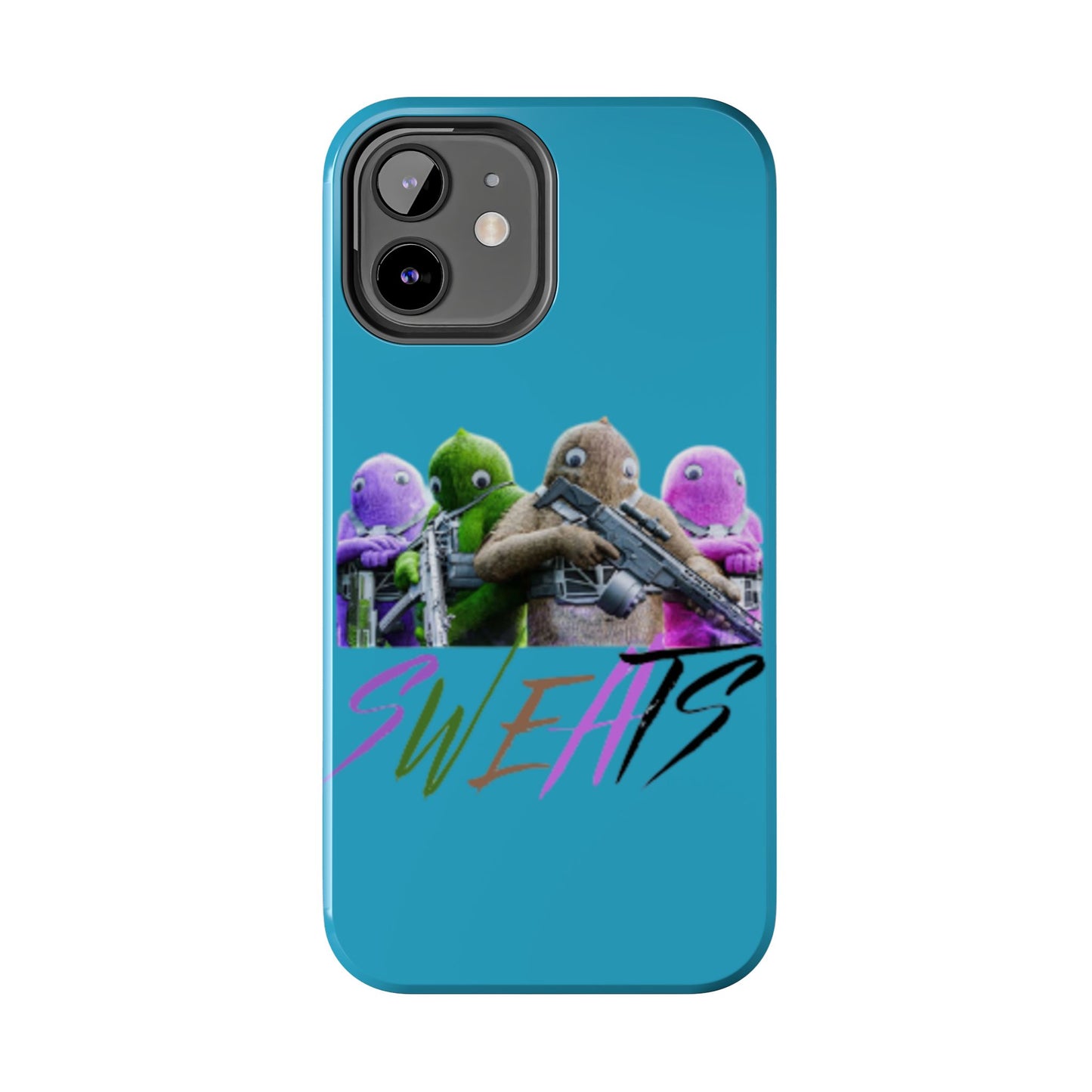 Cool Cartoon-Inspired Tough Phone Case - 'SWEATS'